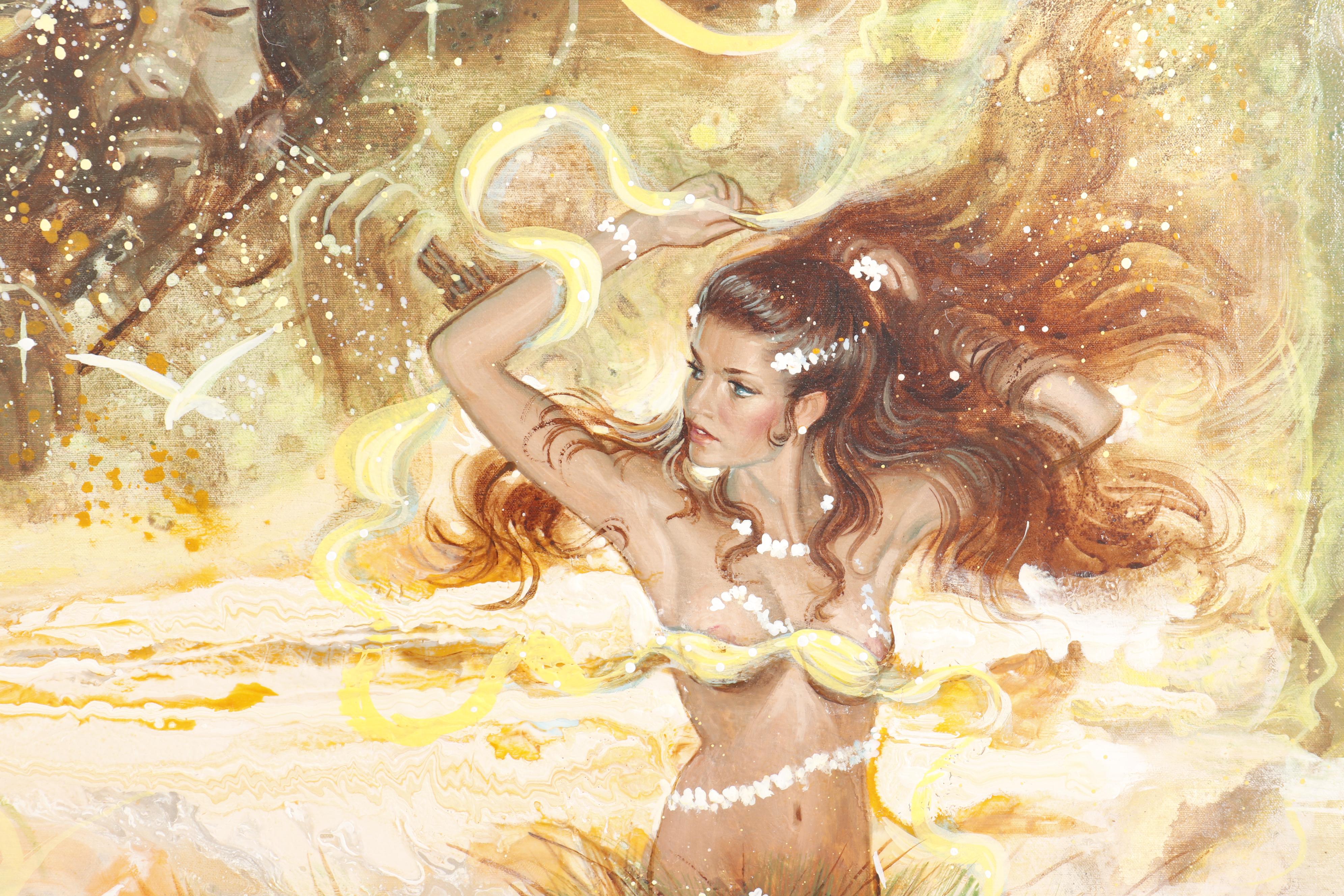 Lawrence Whittaker Oil and Acrylic on Canvas