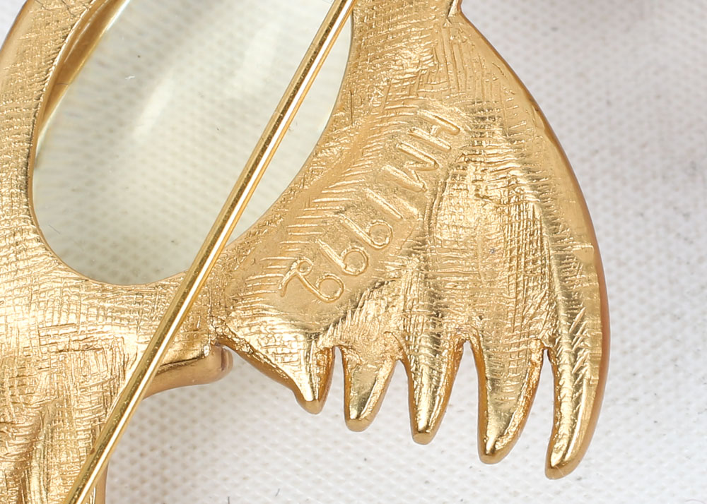 Collection of Costume Brooches featuring Jelly Belly Style Animal Brooches