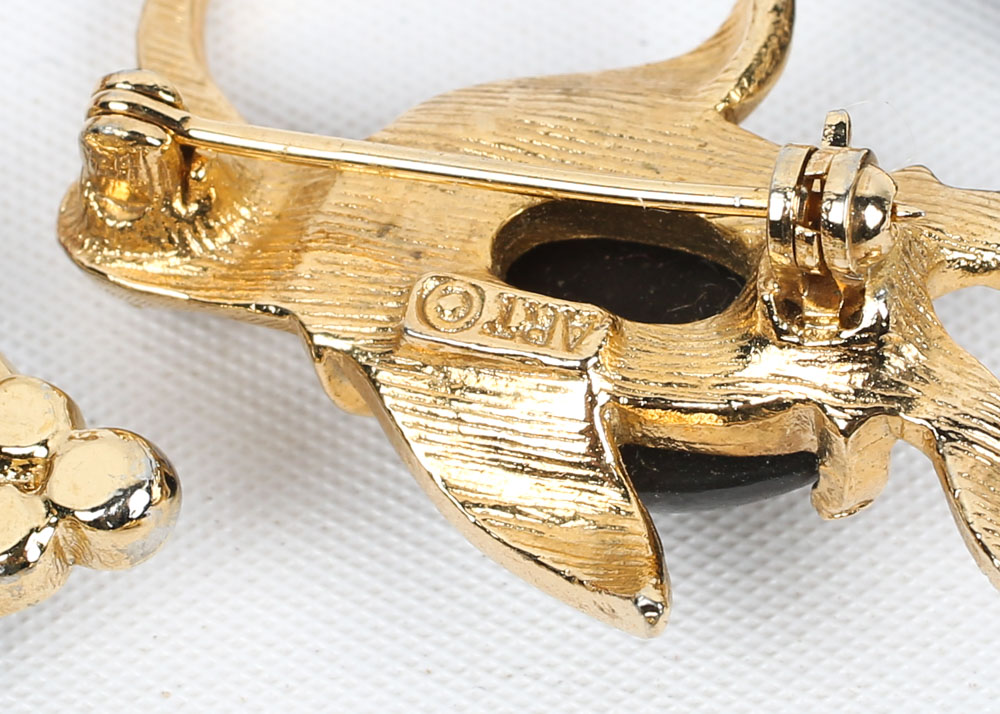 Collection of Costume Brooches featuring Jelly Belly Style Animal Brooches