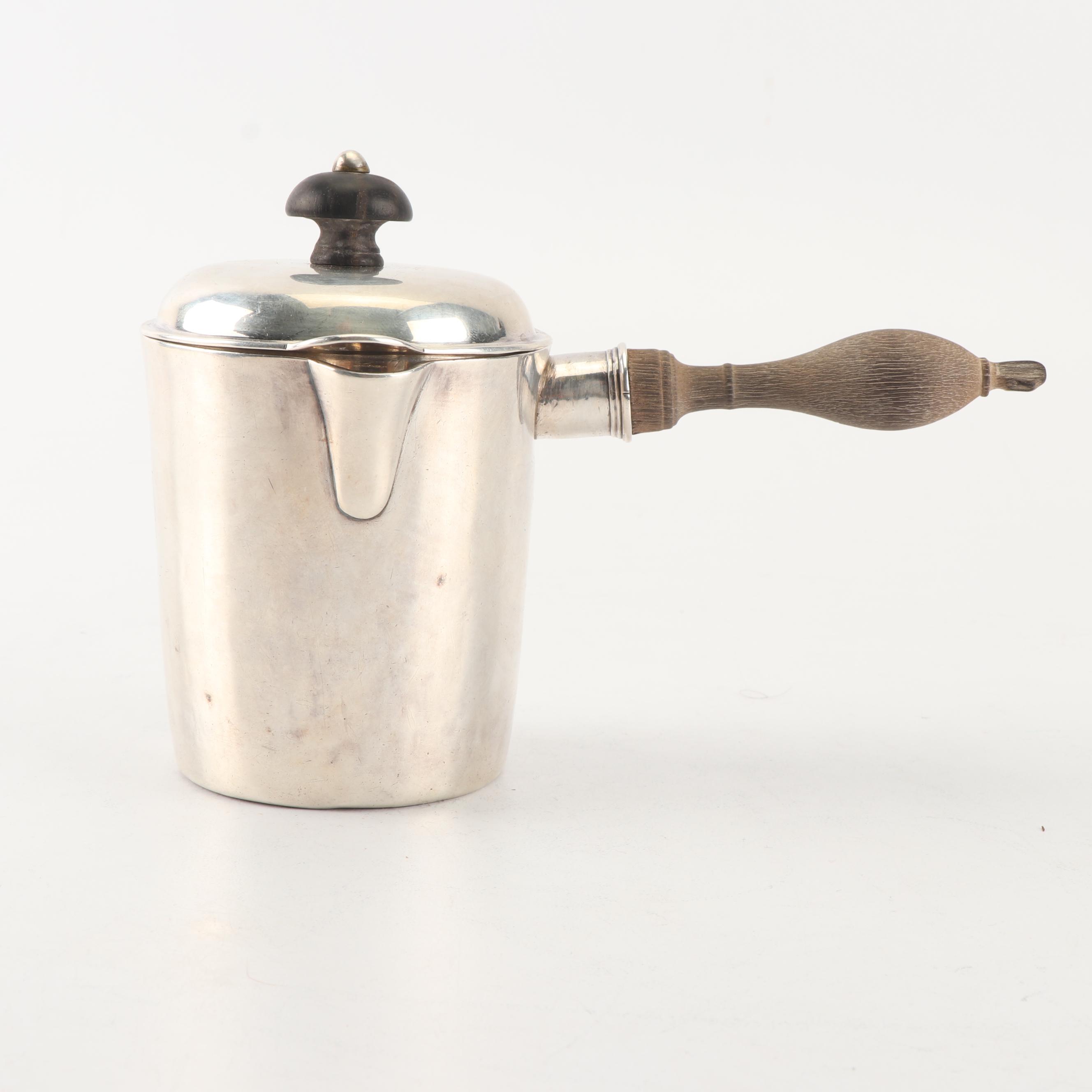 Hanau Silver Covered Chocolate Pot, Mark of Georg Roth, Late 19th Century
