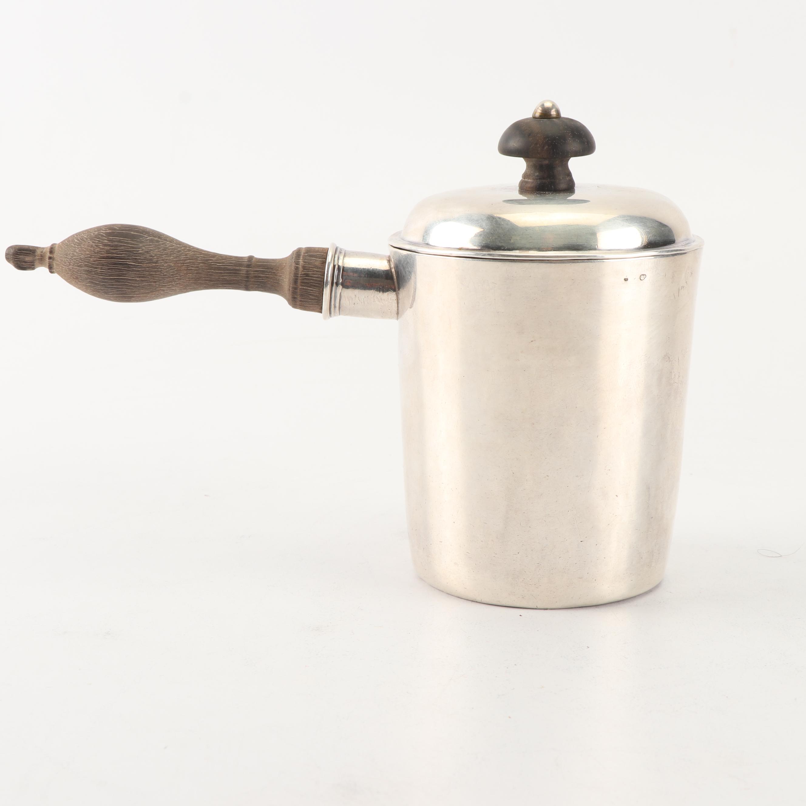 Hanau Silver Covered Chocolate Pot, Mark of Georg Roth, Late 19th Century