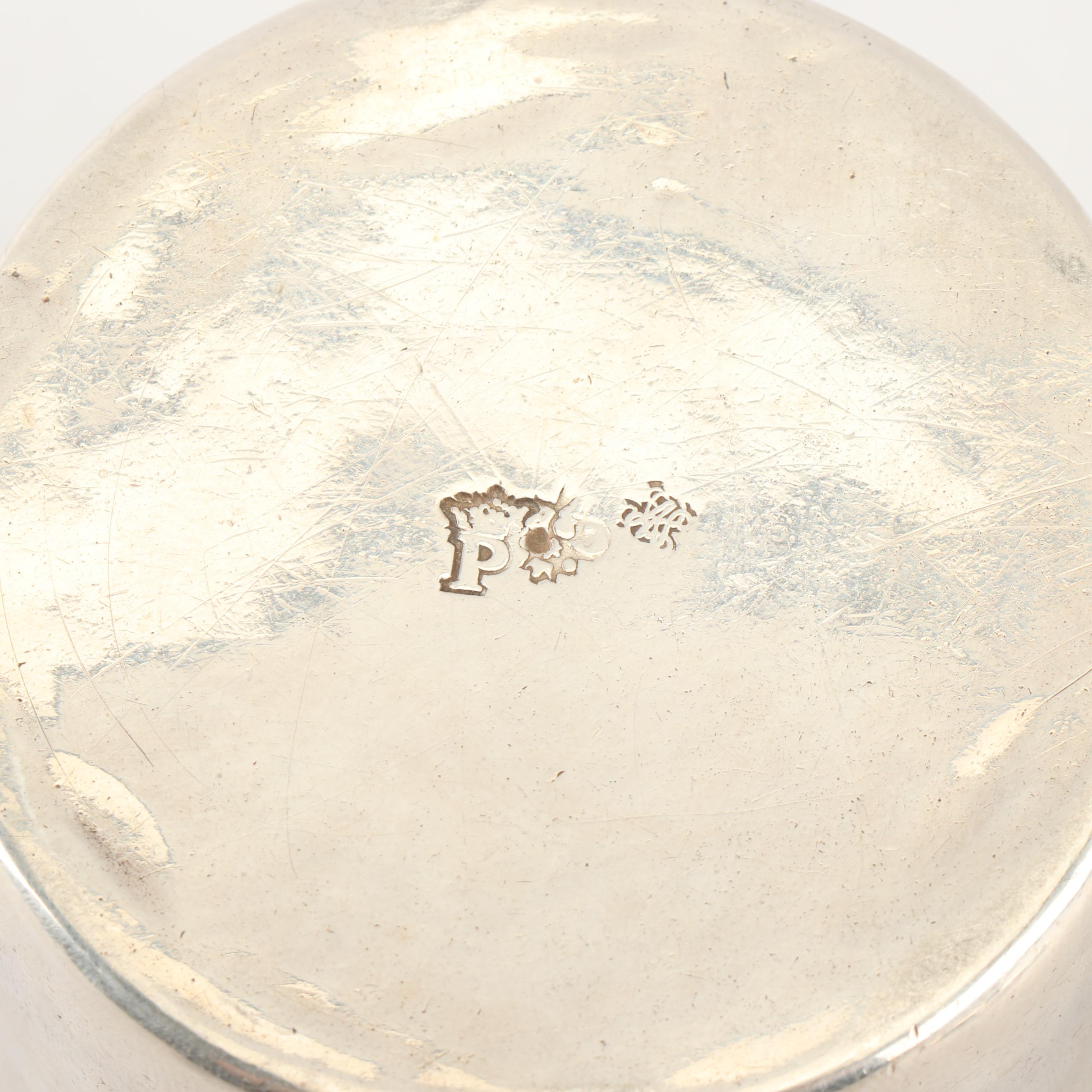 Hanau Silver Covered Chocolate Pot, Mark of Georg Roth, Late 19th Century