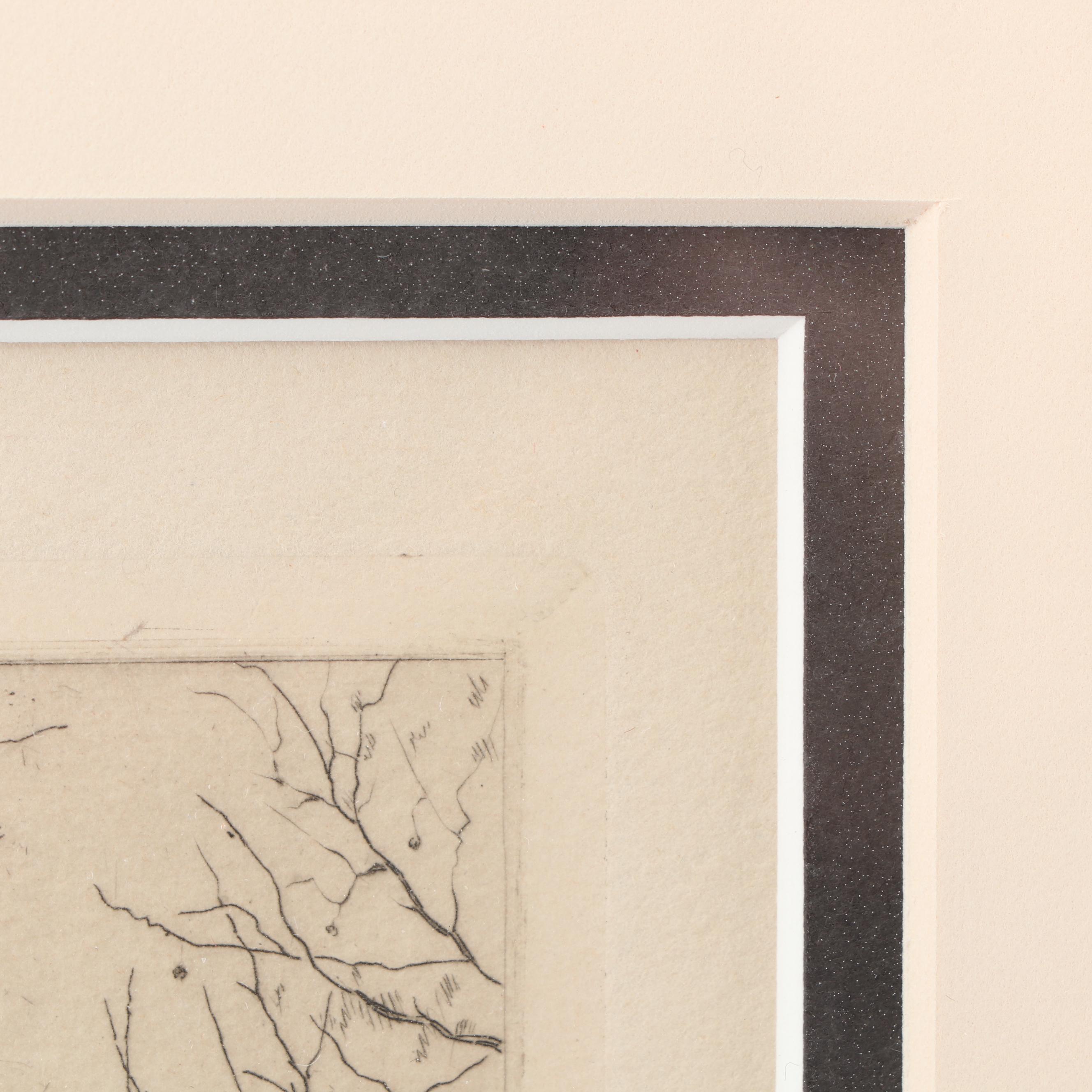 Antoine "Yvon" Monay Etching of Paris