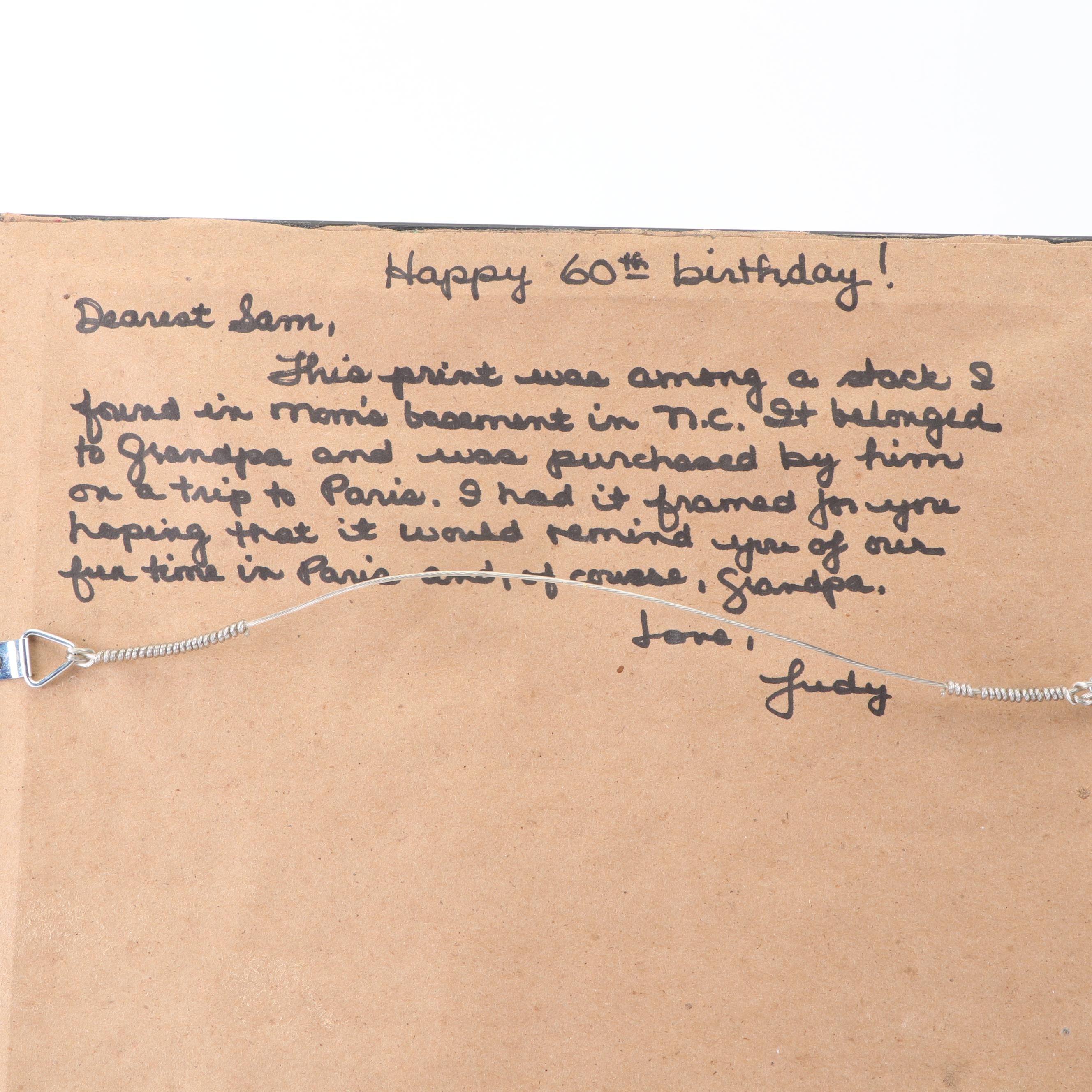 Antoine "Yvon" Monay Etching of Paris