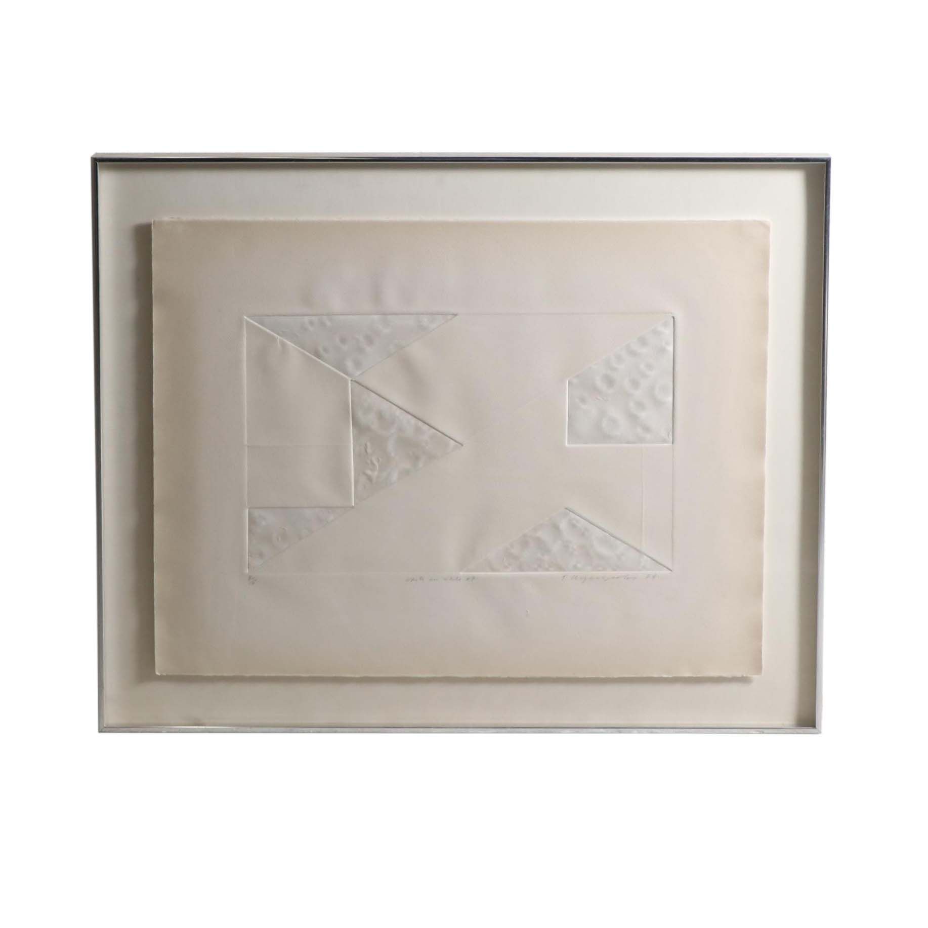 Limited Edition Embossed Print "White on White #7"