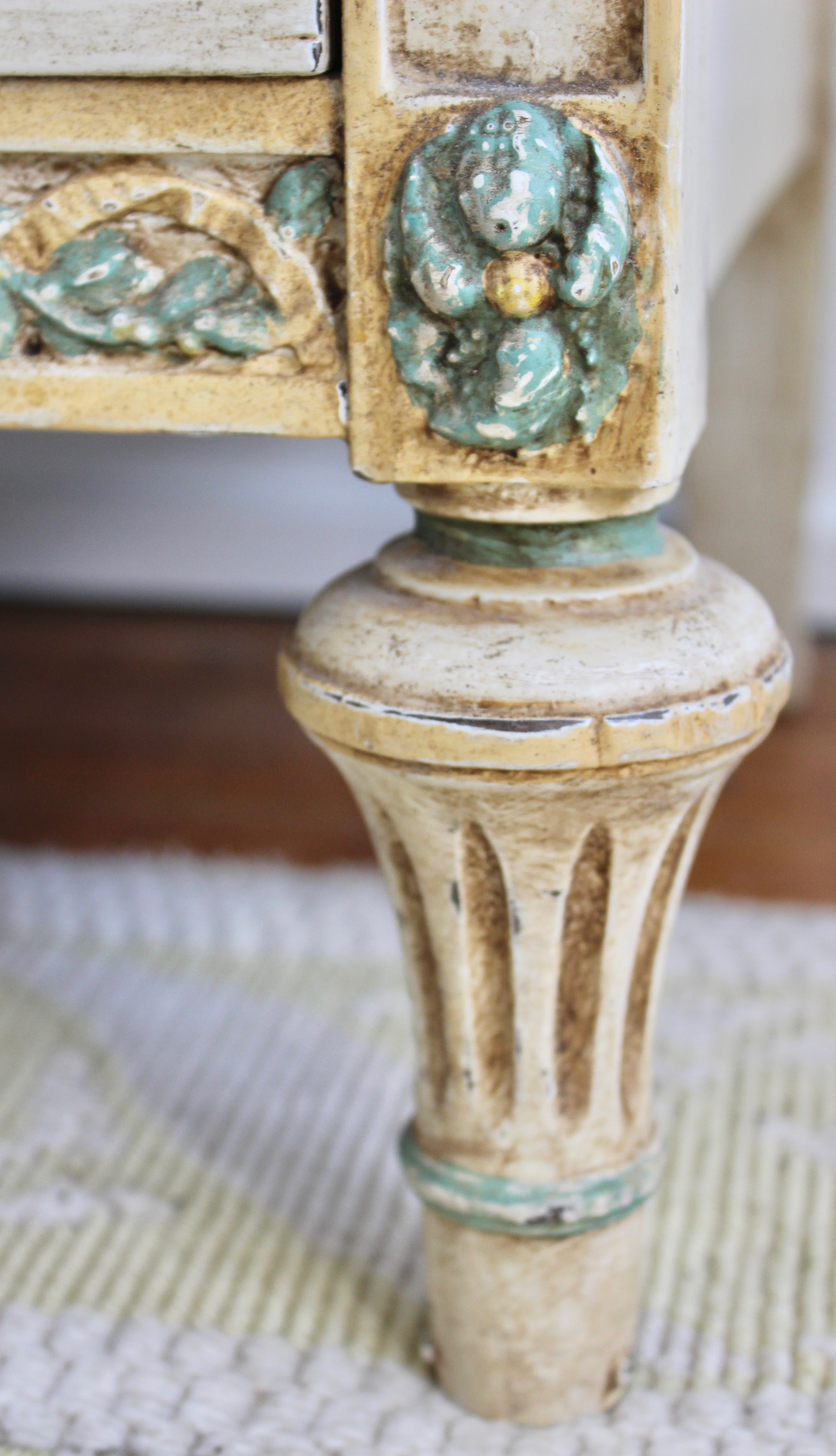 French Provincial Style Dresser and Vanity Mirror by Sligh Furniture