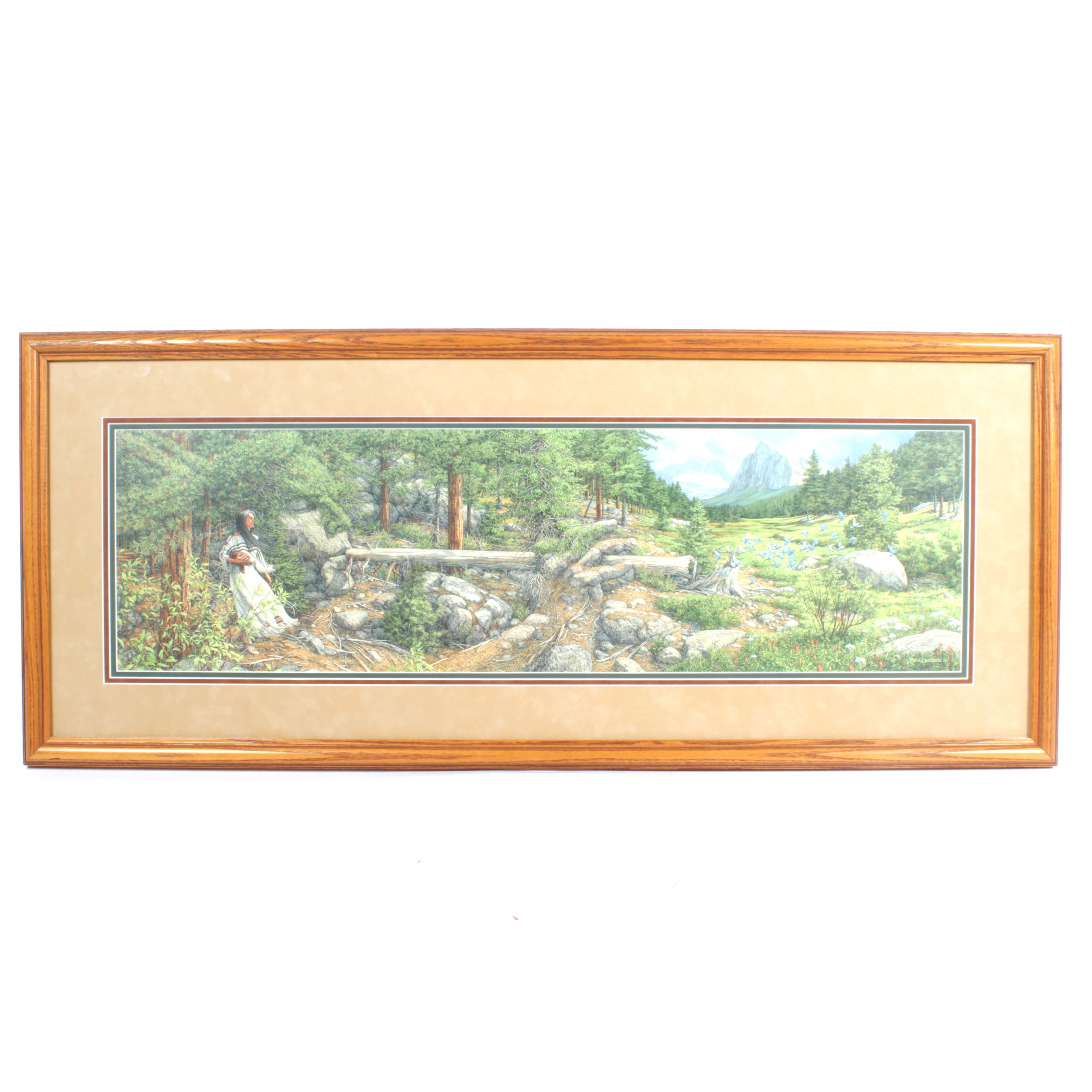 Bev Doolittle Limited Edition Offset Lithograph "Music in the Wind"