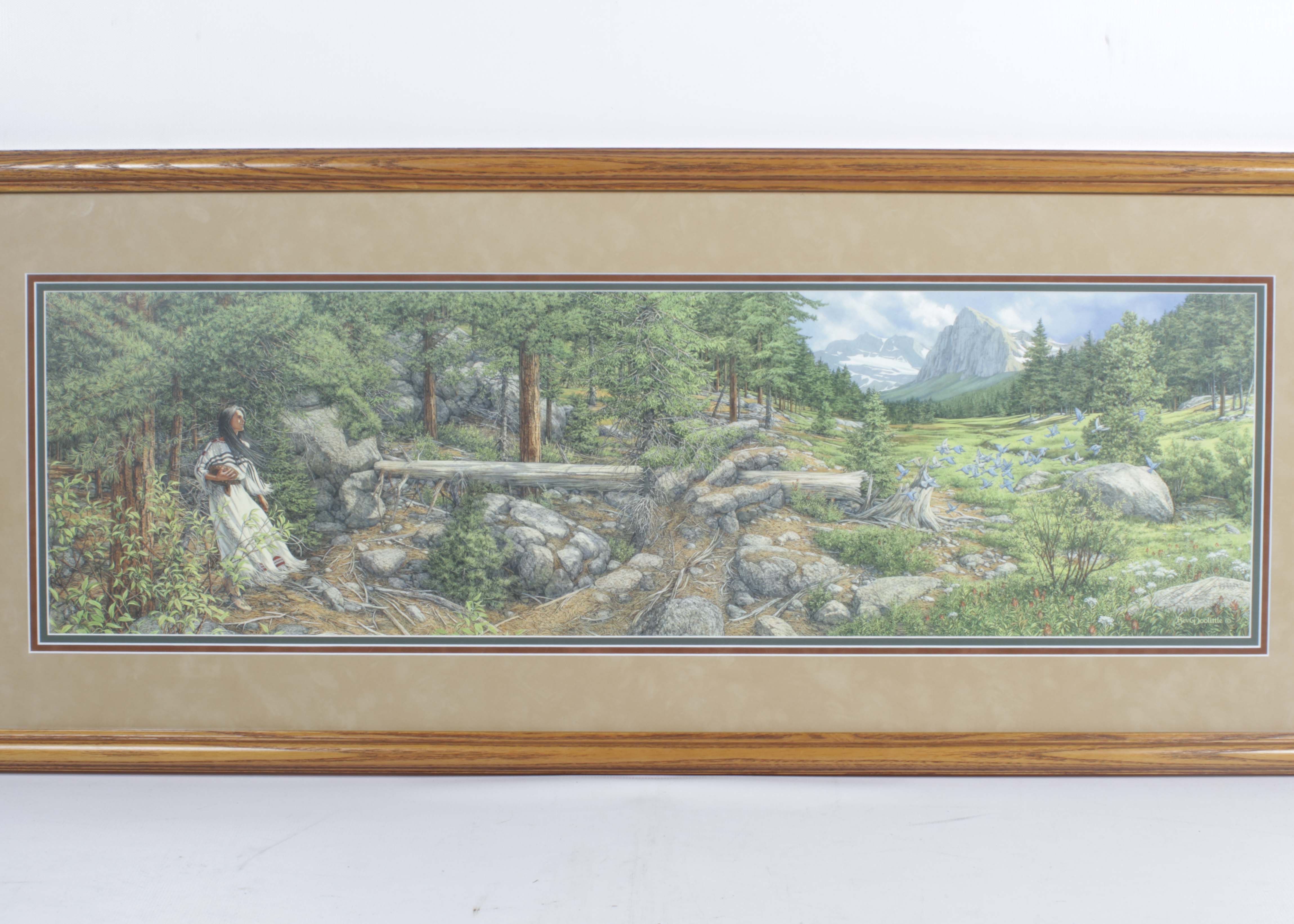 Bev Doolittle Limited Edition Offset Lithograph "Music in the Wind"