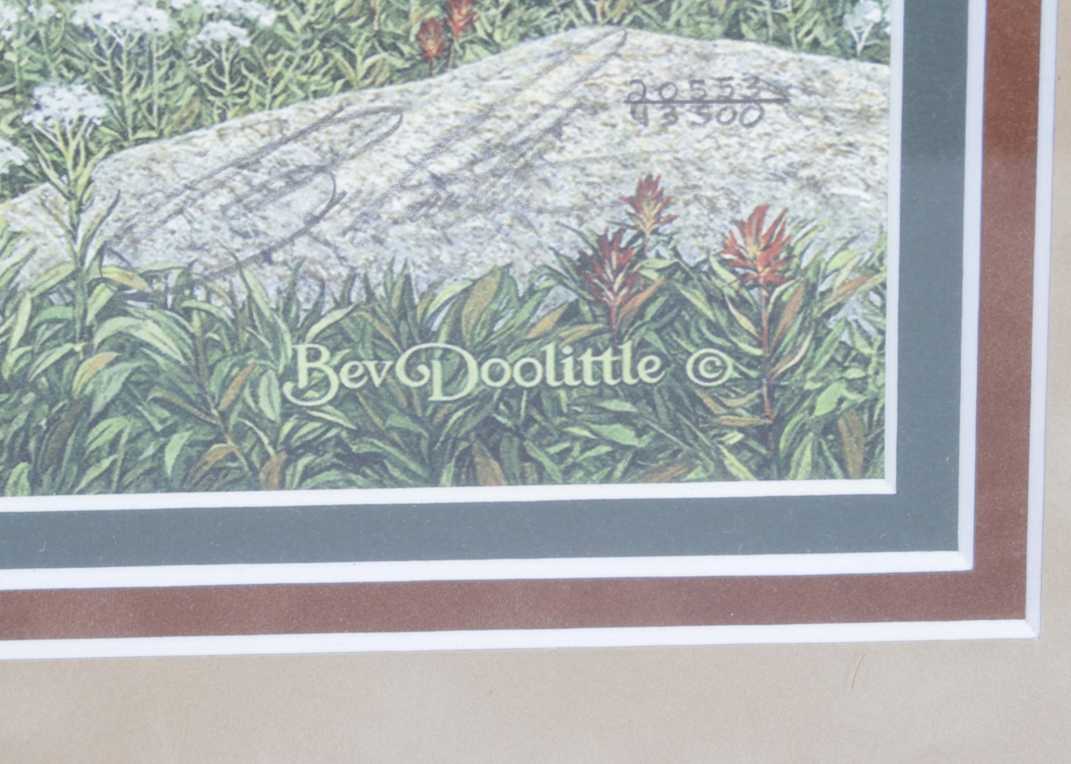 Bev Doolittle Limited Edition Offset Lithograph "Music in the Wind"