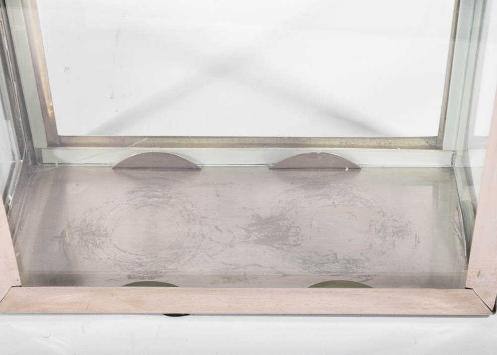 Contemporary Aluminum and Leather Candle Lanterns