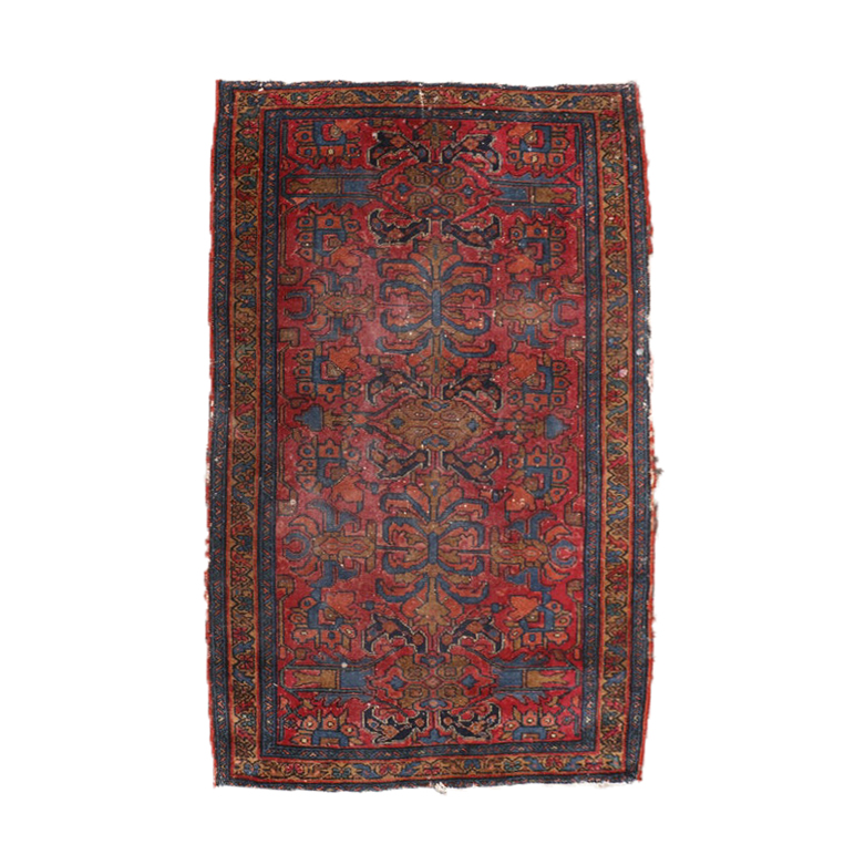 Semi-Antique Hand-Knotted Persian Mehriban Wool Rug