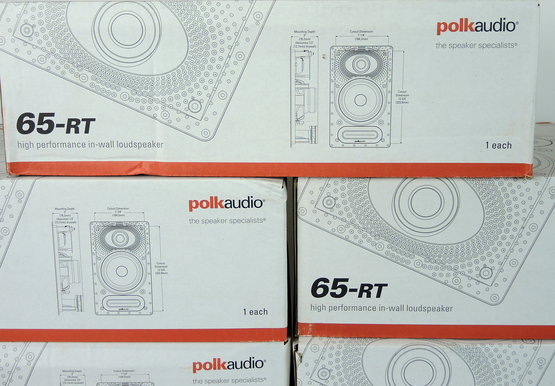 Polk 65-RT Vanishing In-Wall Loudspeakers and Panamax Home Theater