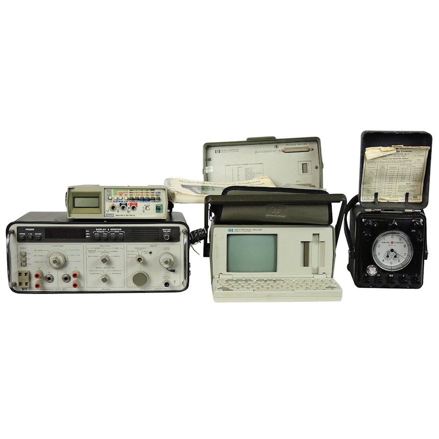 Hewlett Packard 3551 A Transmission Test Set and More Testing Equipment