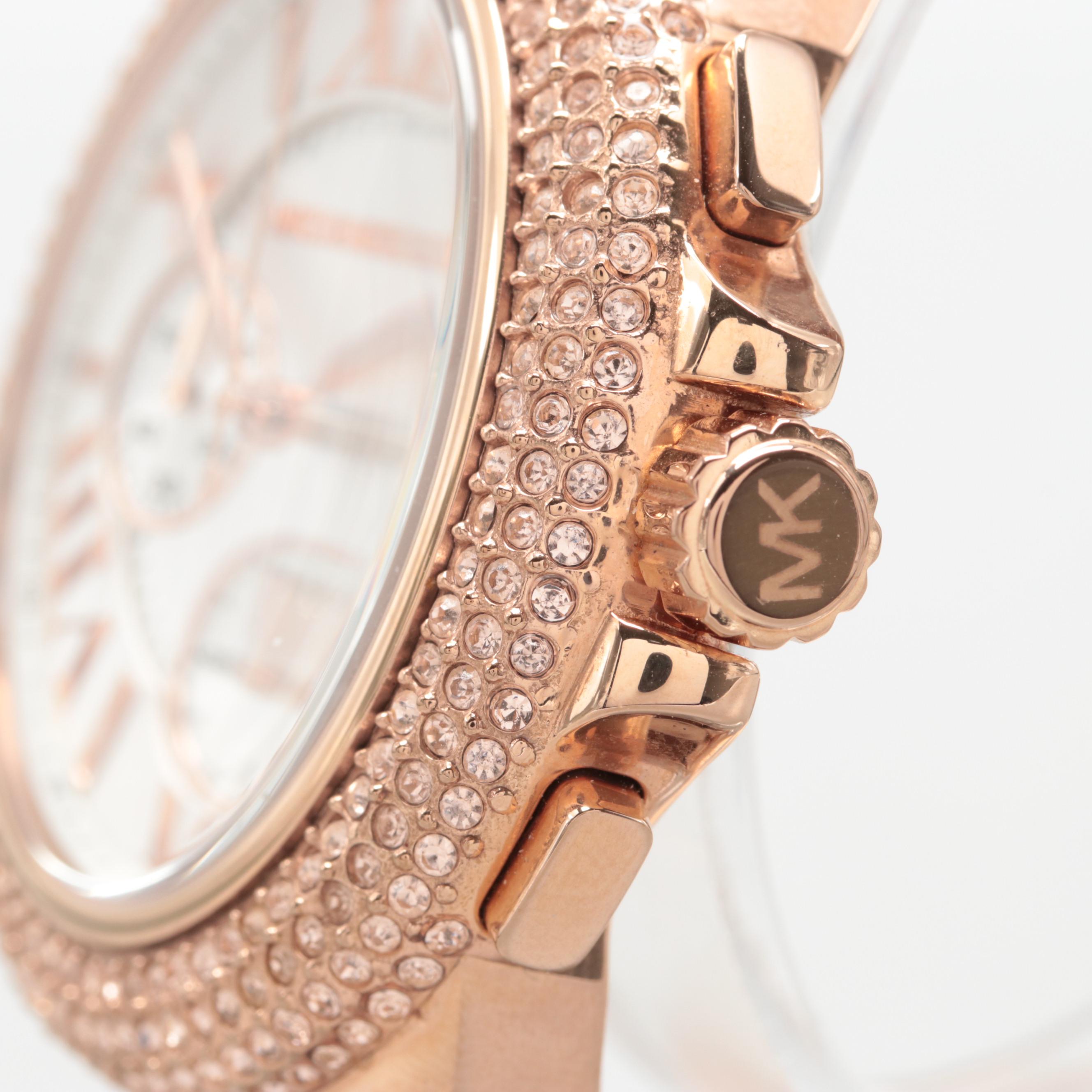 Michael Kors Model MK-5636 Rose Gold Tone Chronograph Watch