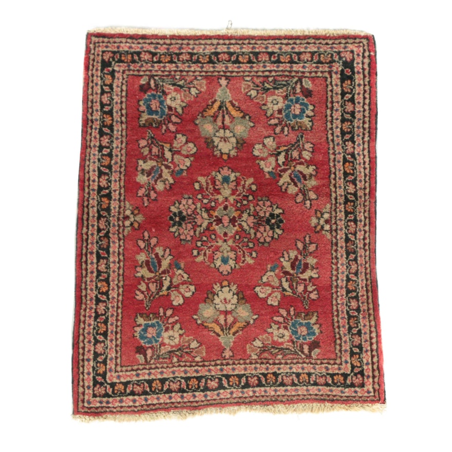 Hand-Knotted Persian Arak Wool Floor Mat