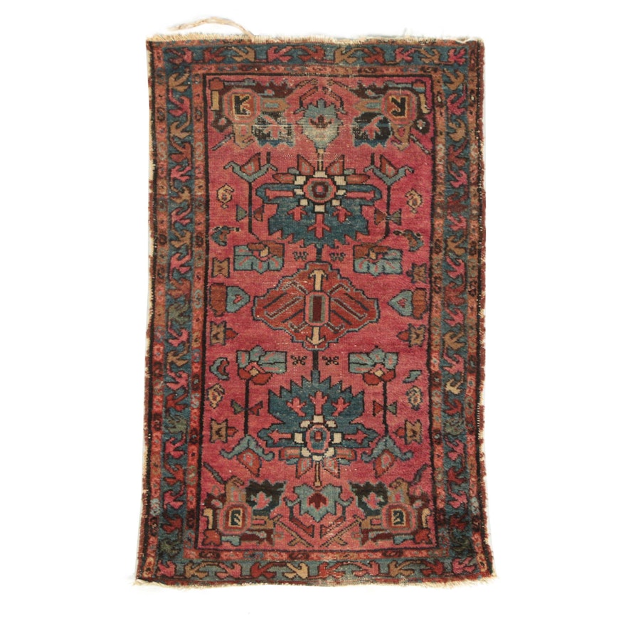 Semi-Antique Hand-Knotted Caucasian Wool Rug