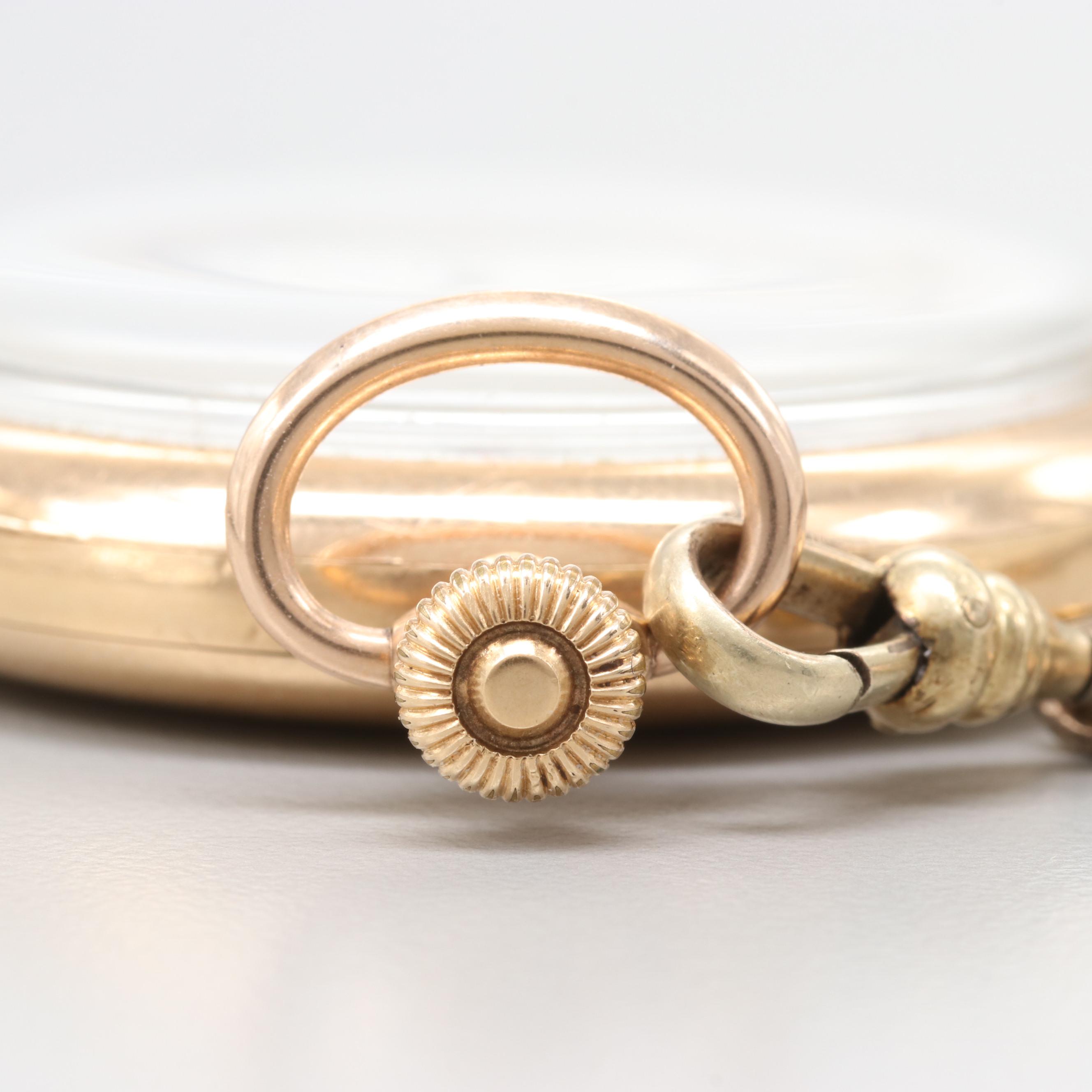 Elgin Gold Filled Hunting Case Pocket Watch Circa 1917