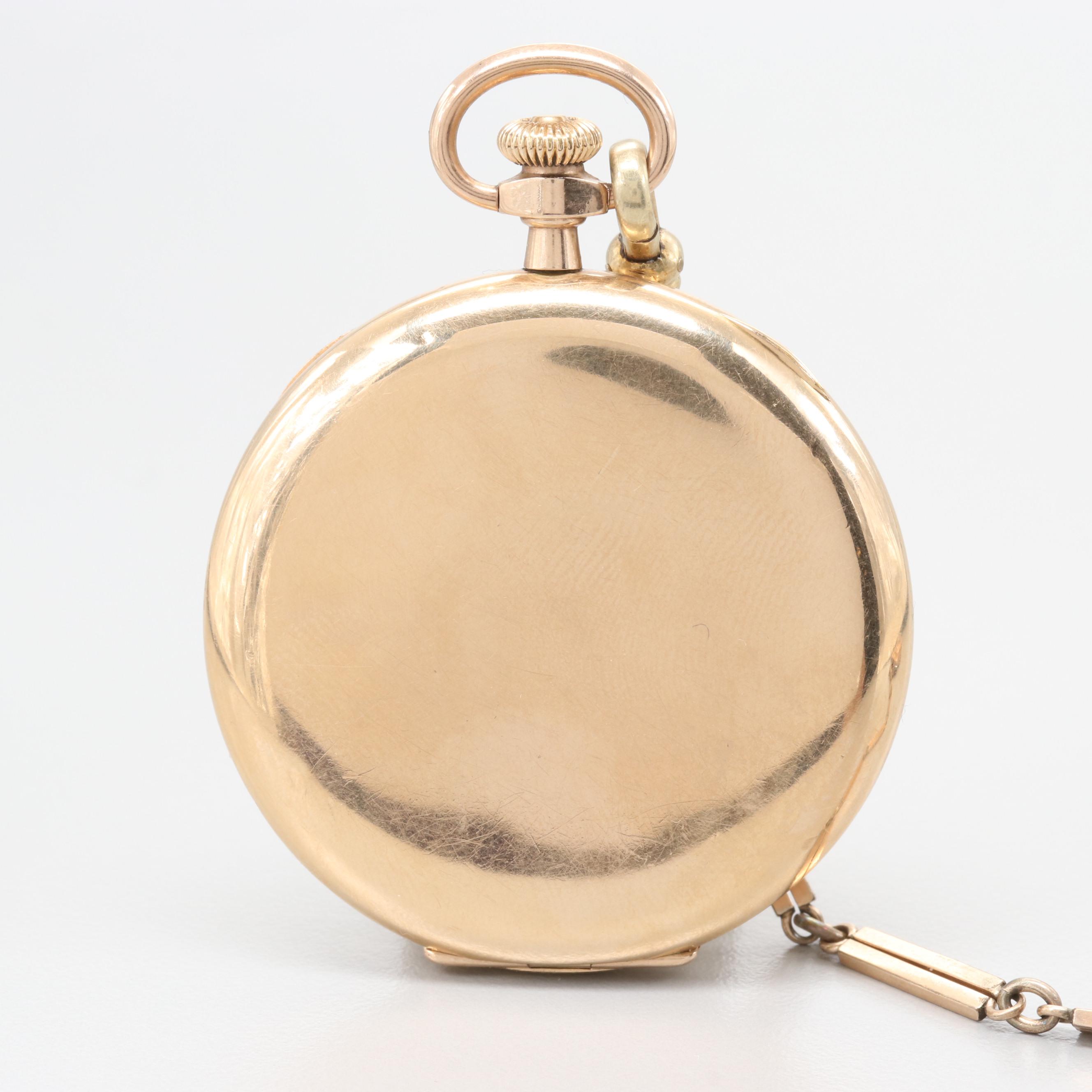 Elgin Gold Filled Hunting Case Pocket Watch Circa 1917