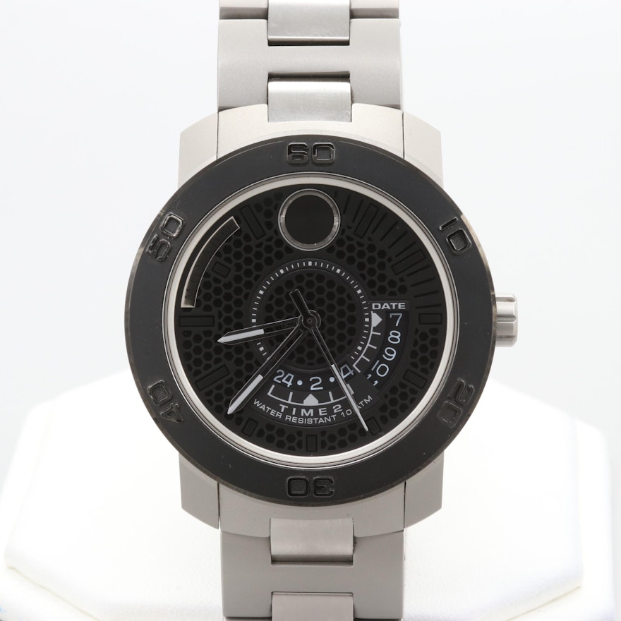 Movado Bold Stainless Steel Wristwatch