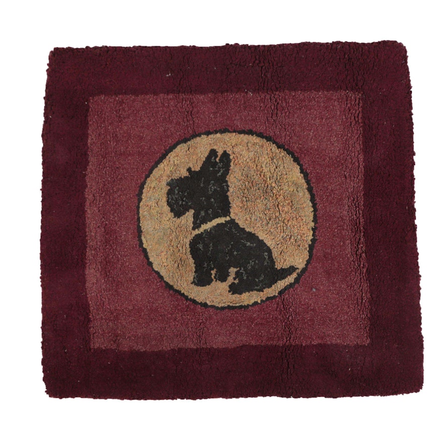 Tufted Scottish Terrier Cotton Floor Mat