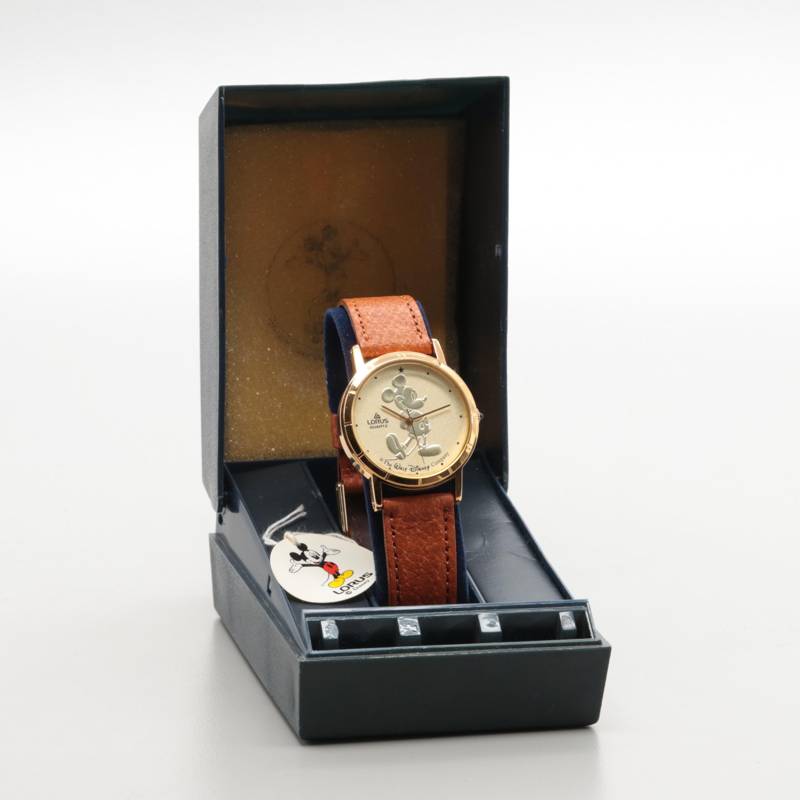 Lorus Mickey Mouse Watch With Original Box and Tag