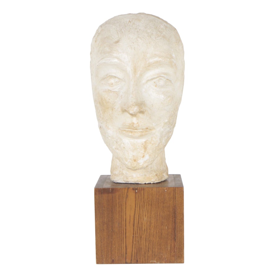 Late 20th Century Plaster Bust