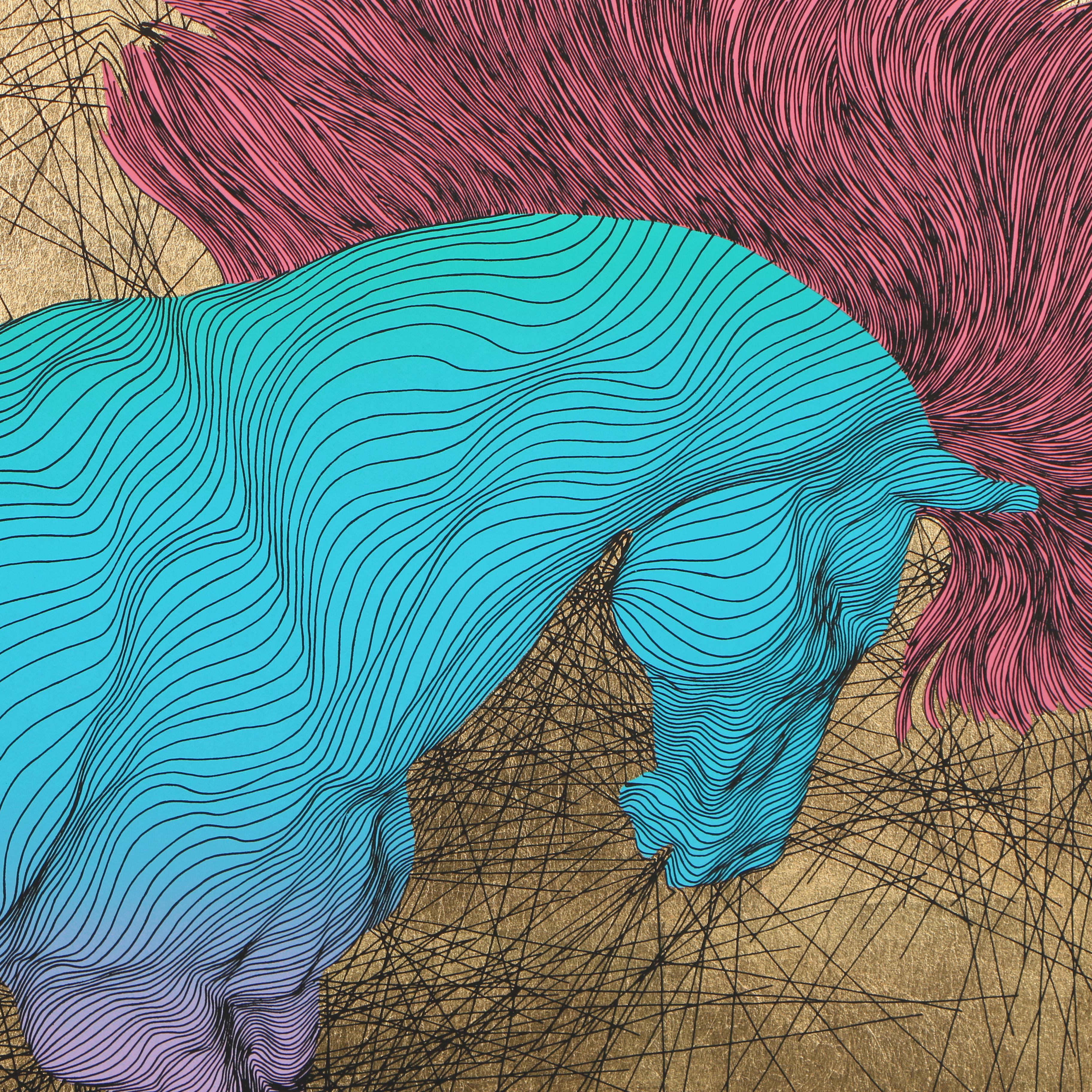 Guillaume Azoulay Etching "Camargue Plein Soleil"