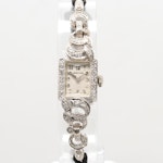 Hamilton 14K White Gold Diamond Wristwatch, 1954
