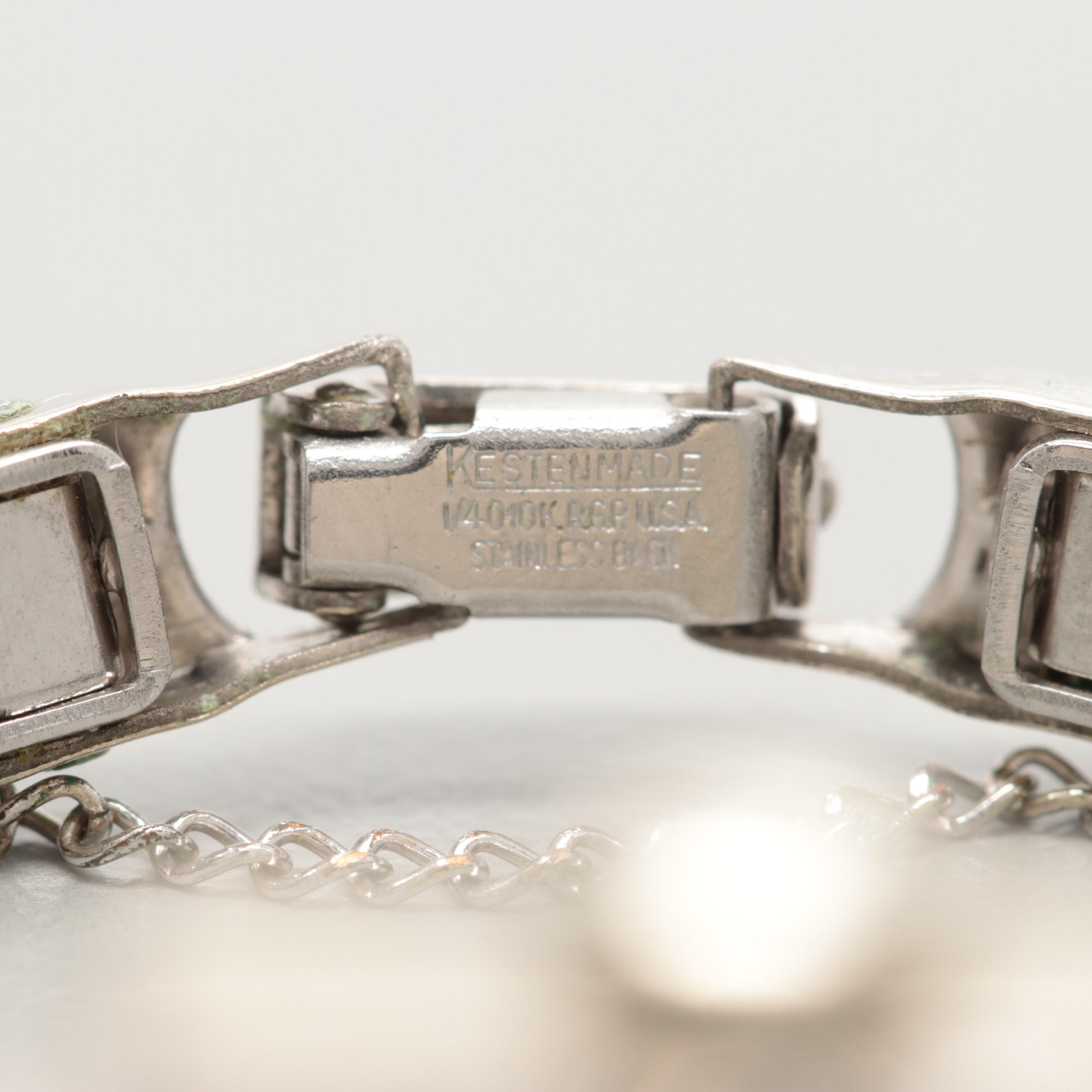 Hamilton 14K White Gold Diamond Watch, 1954