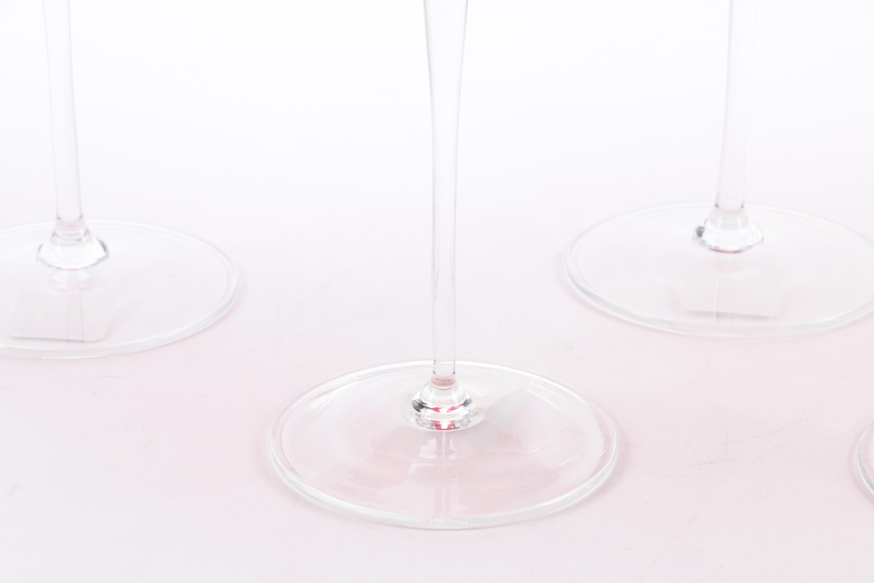 Krosno Polish Ruby Martini Glasses