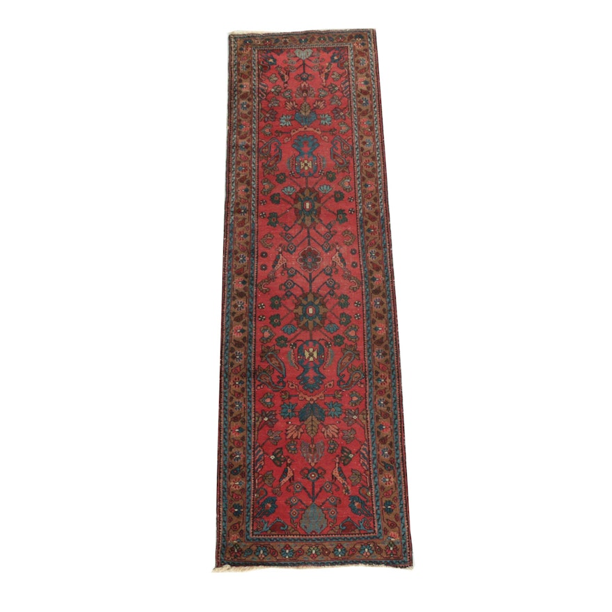 Semi-Antique Hand-Knotted Persian Wool Runner