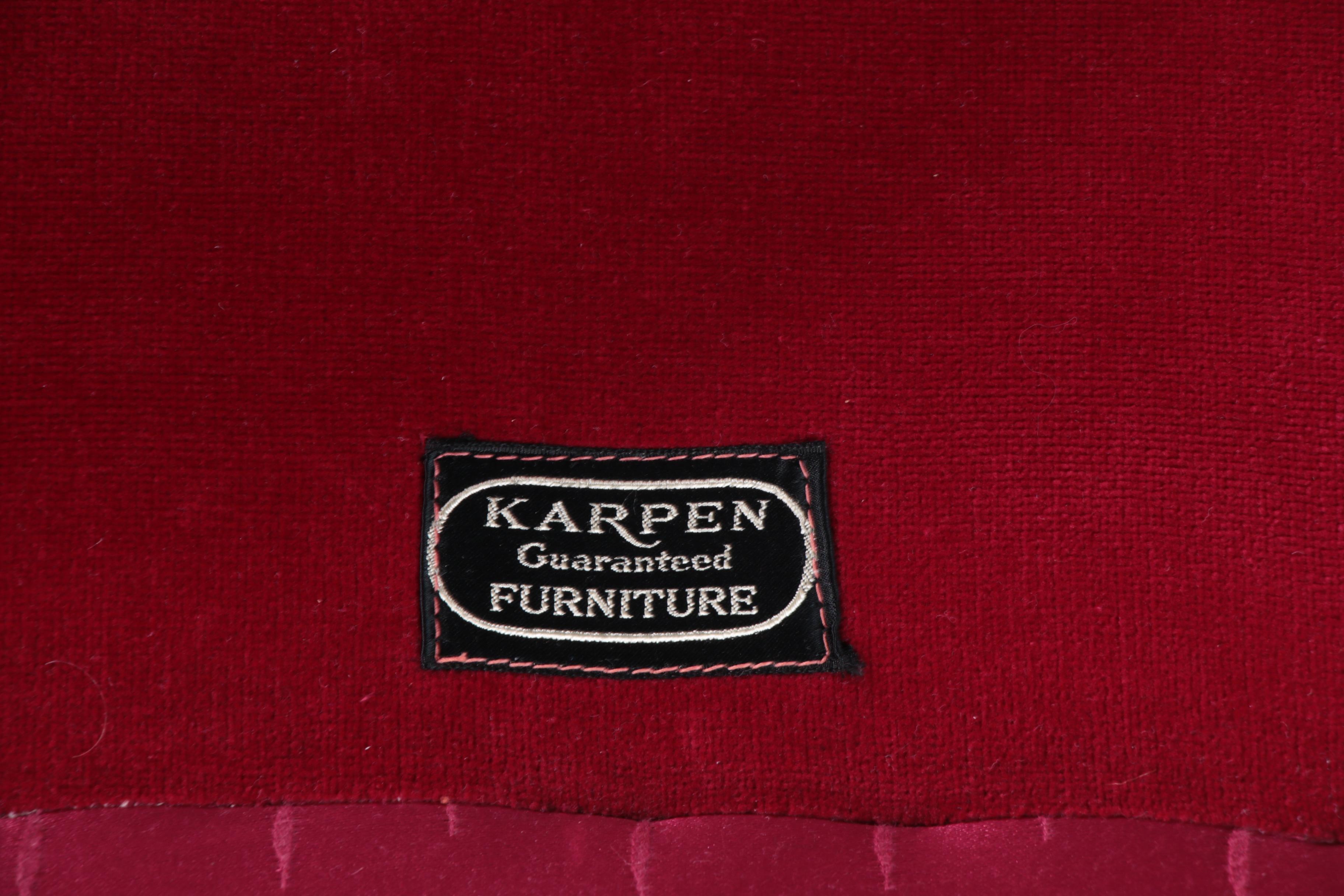 Hollywood Regency Upholstered Sofa by S. Karpen & Bros., Early 20th Century