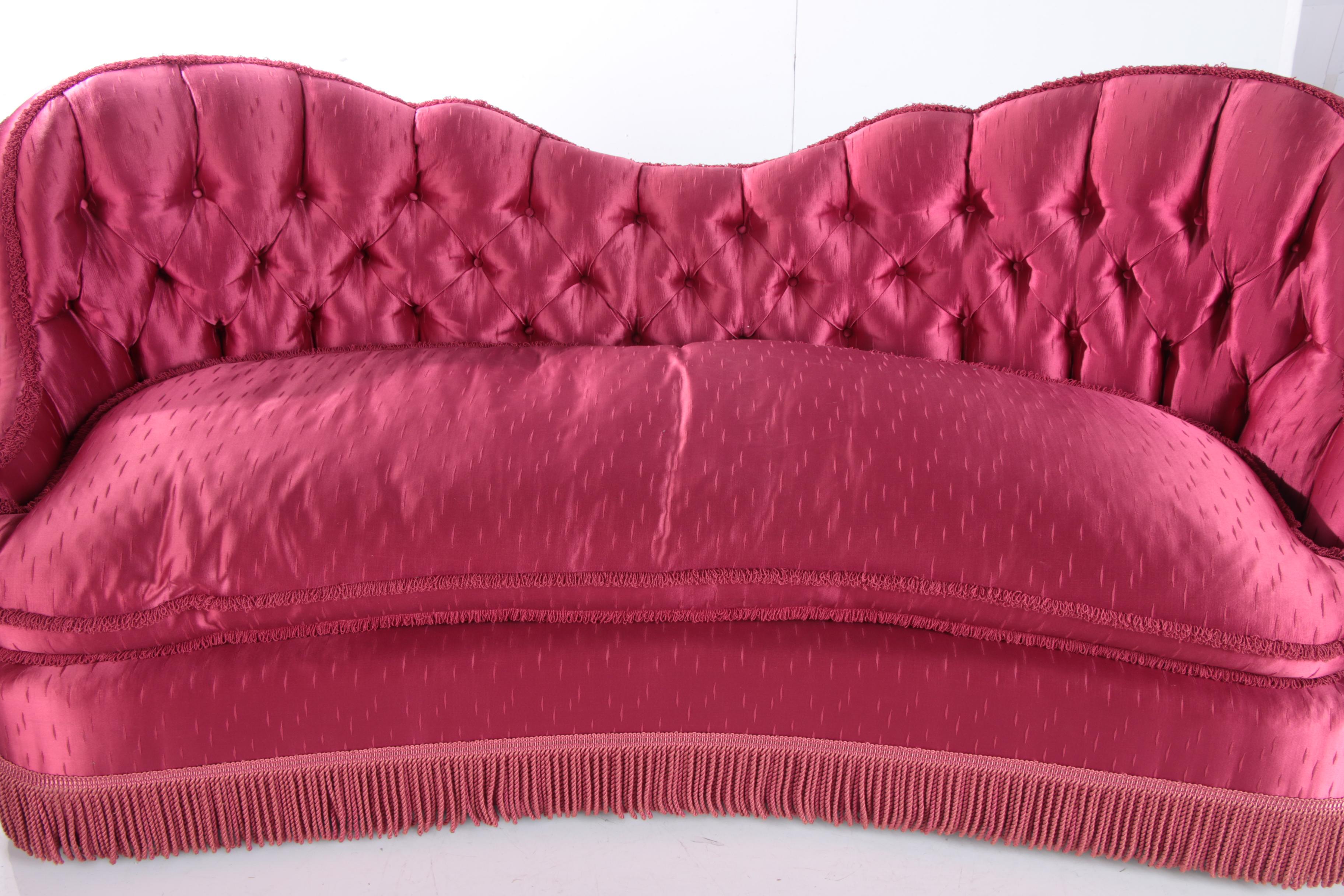 Hollywood Regency Upholstered Sofa by S. Karpen & Bros., Early 20th Century