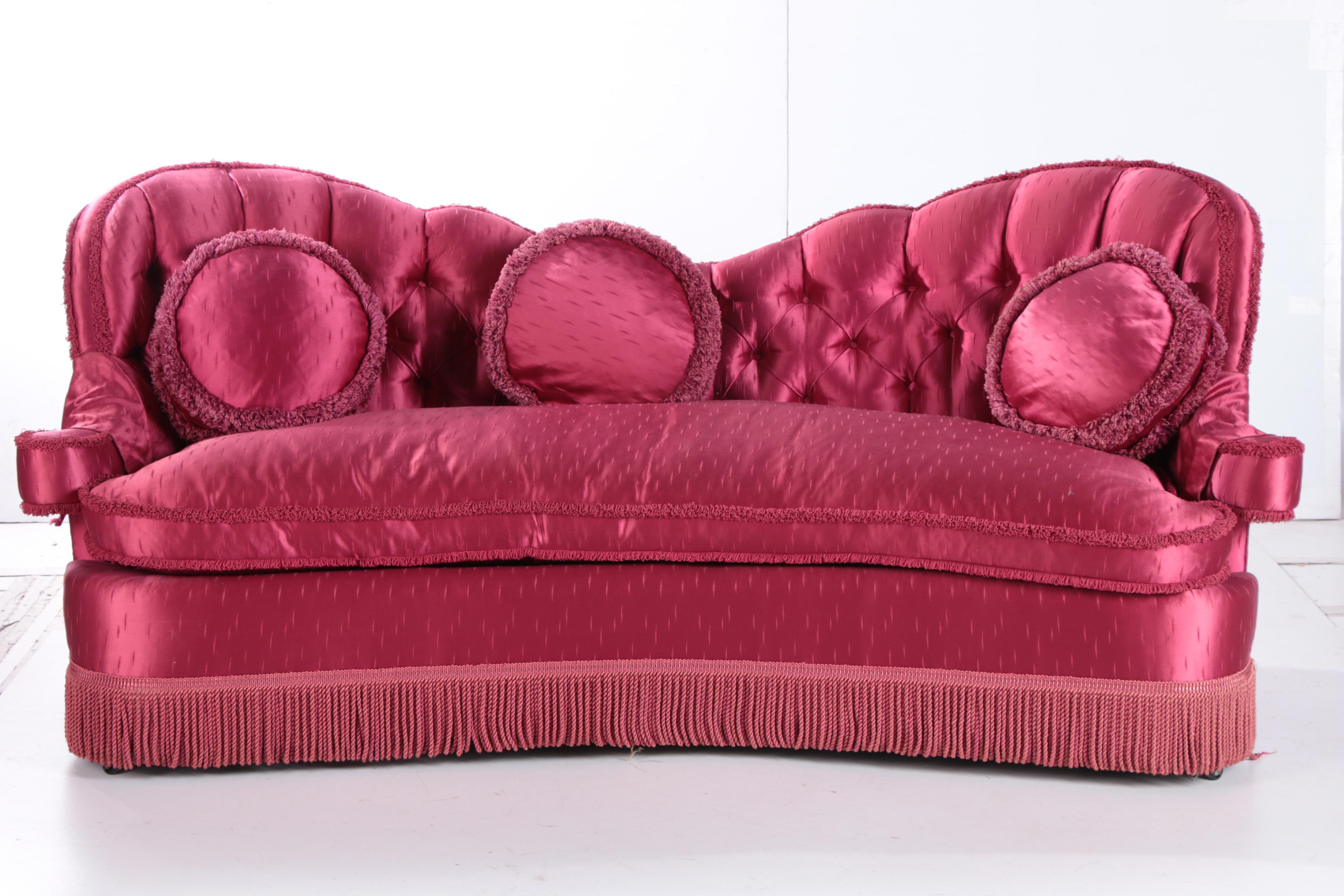 Hollywood Regency Upholstered Sofa by S. Karpen & Bros., Early 20th Century