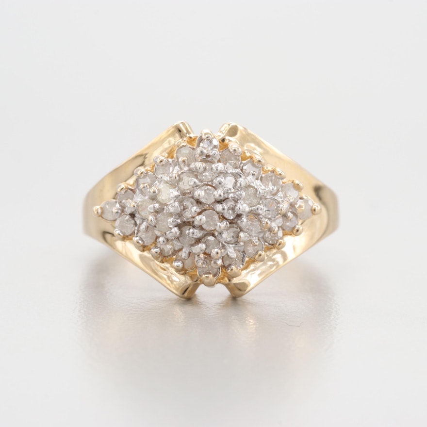 10K Yellow Gold Diamond Ring