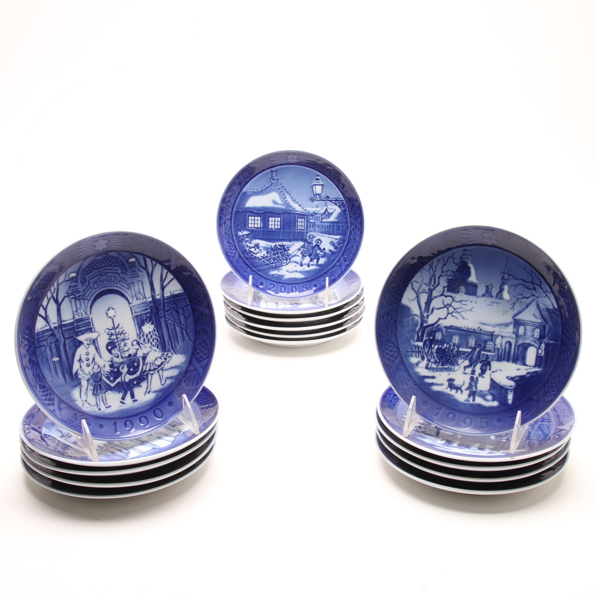 Royal Copenhagen Annual Christmas Porcelain Plates, 1990s and 2000s