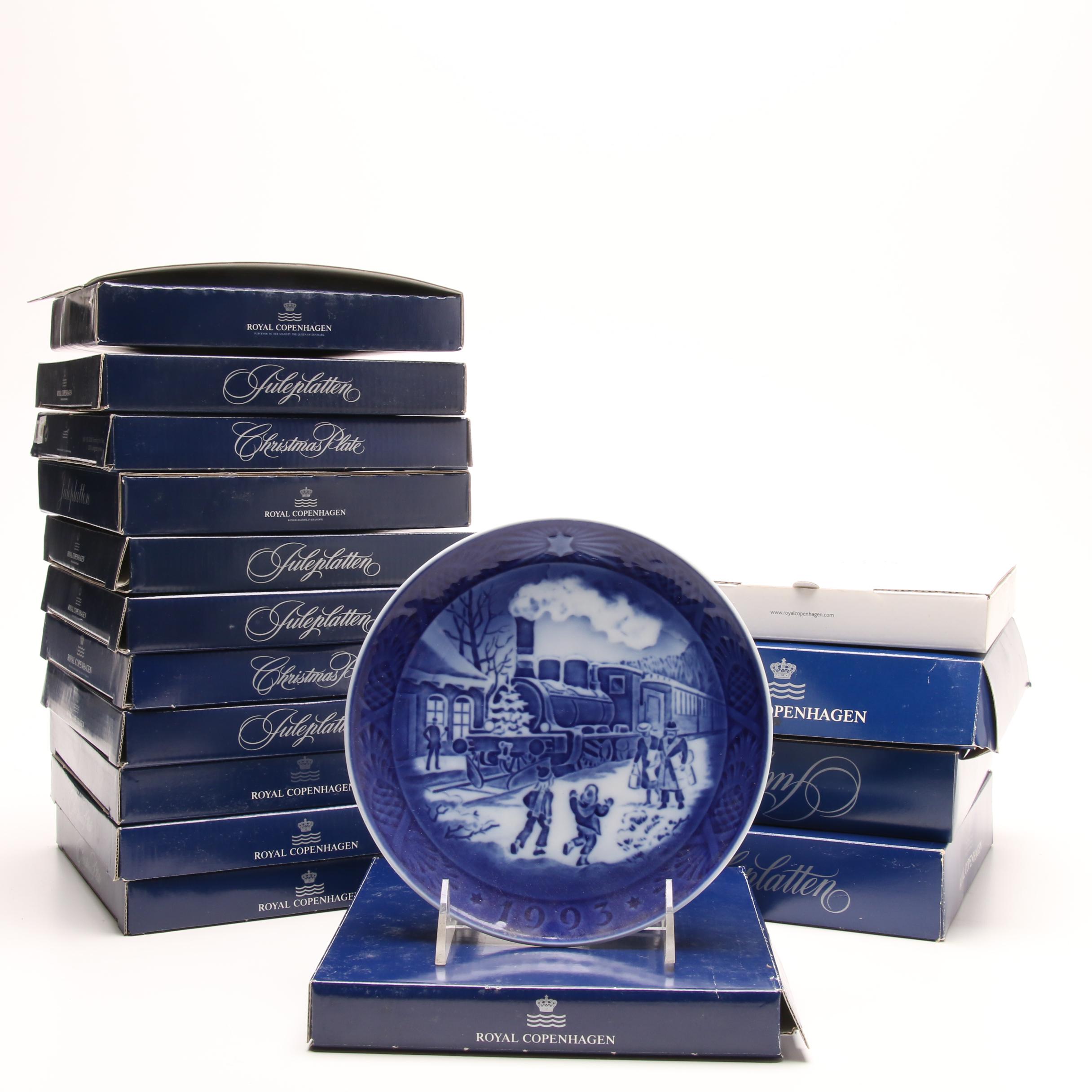 Royal Copenhagen Annual Christmas Porcelain Plates, 1990s and 2000s