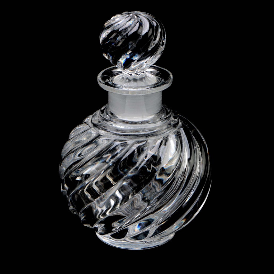 Baccarat "Jasmin" Swirled Crystal Perfume Bottle