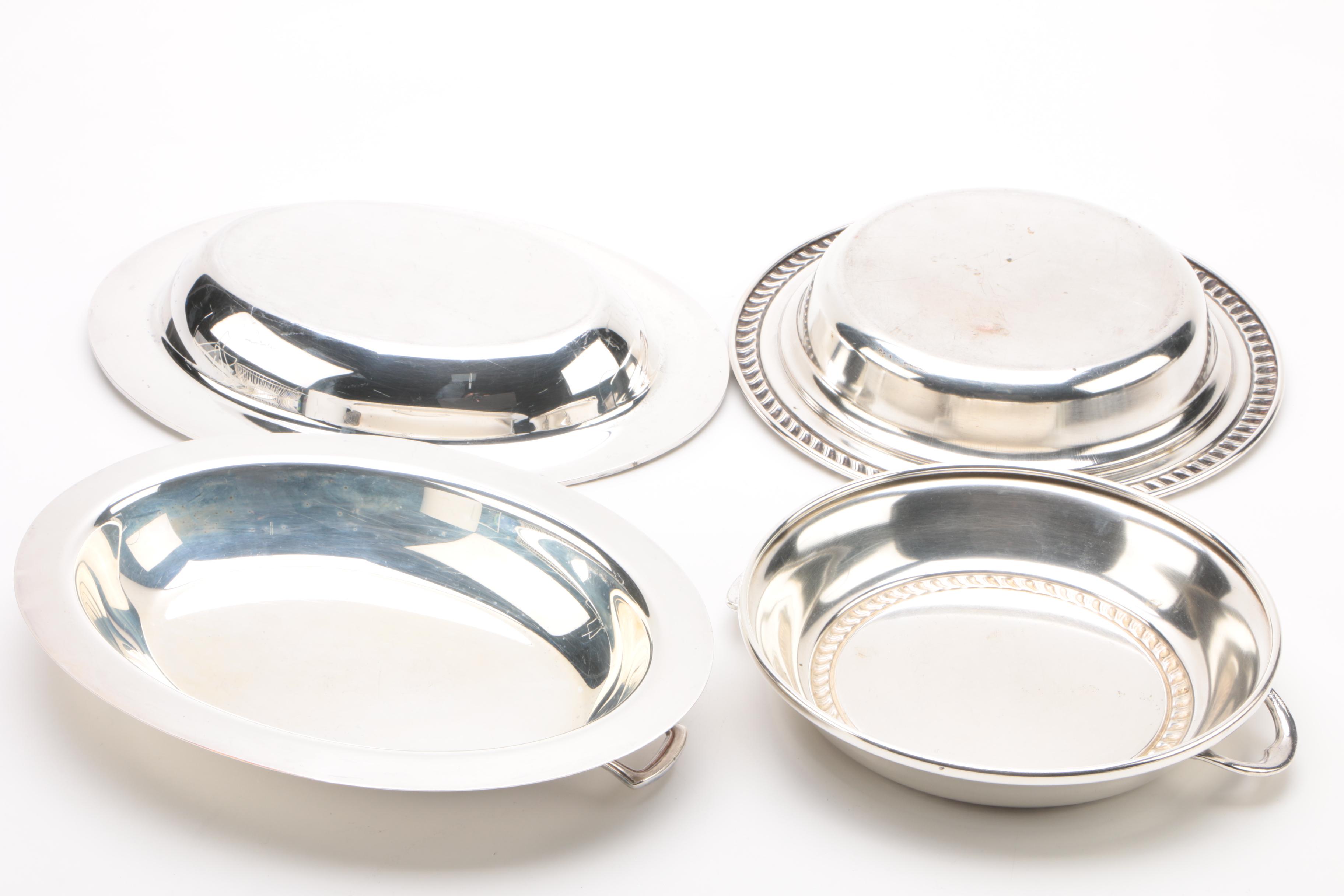 Wm. Rogers & Son "Primrose" Silver Plate Vegetable Dish and Other Serveware