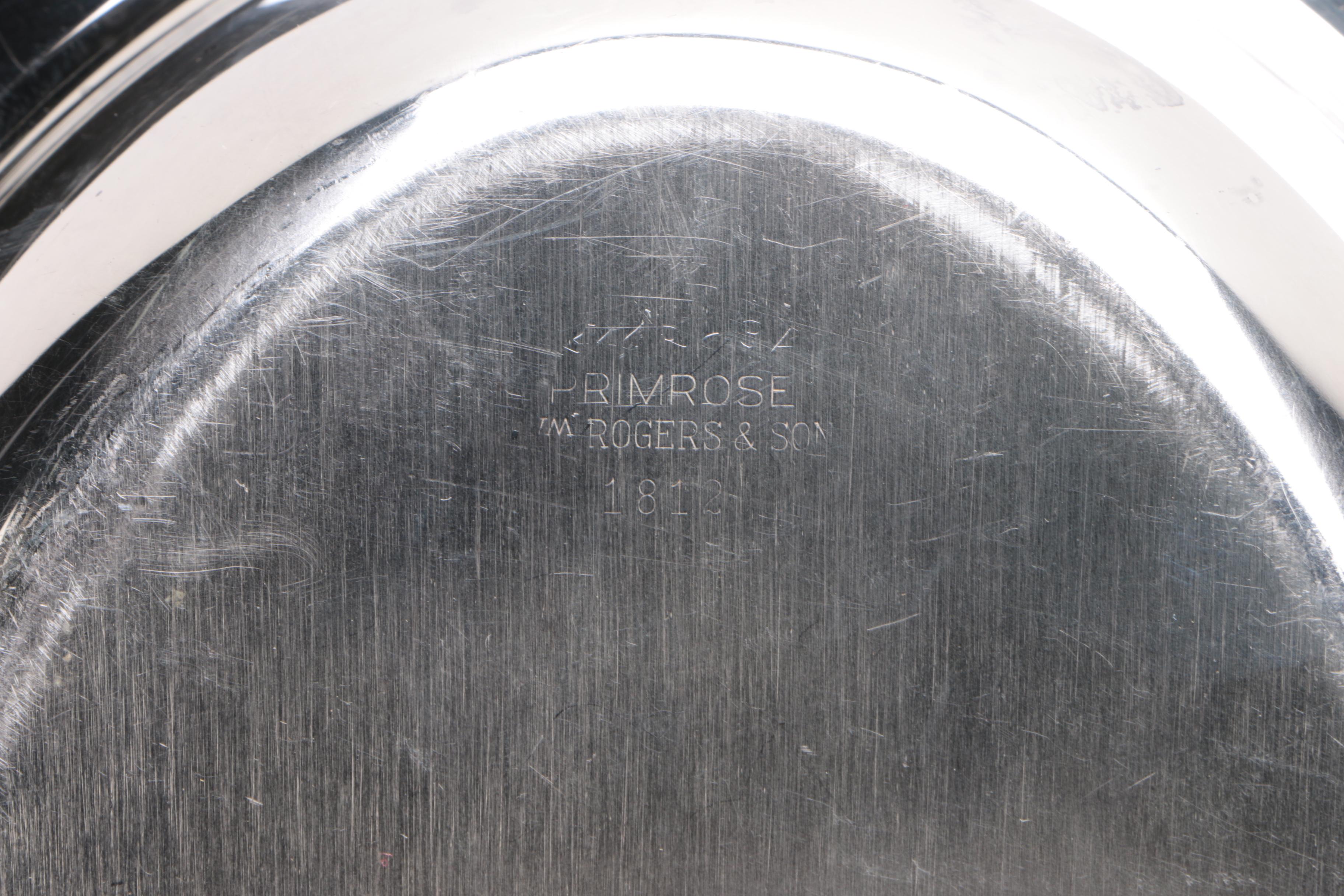 Wm. Rogers & Son "Primrose" Silver Plate Vegetable Dish and Other Serveware