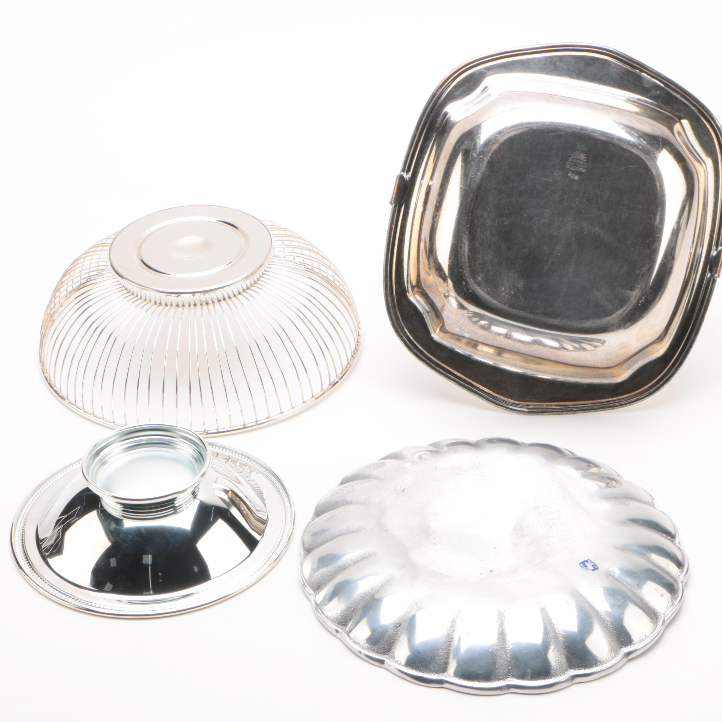 Wm. Rogers & Son "Primrose" Silver Plate Vegetable Dish and Other Serveware