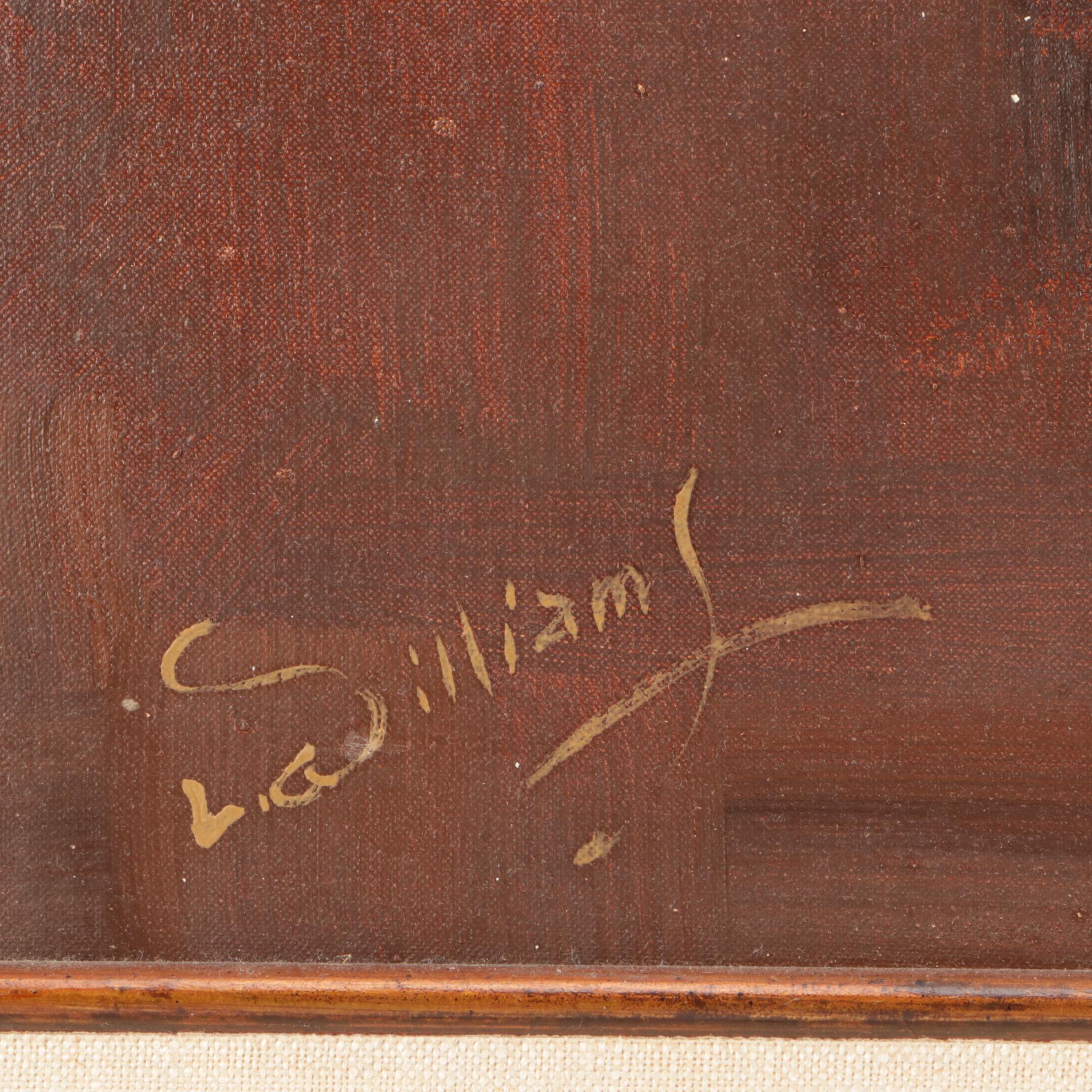 L. Williams Oil Portrait Painting