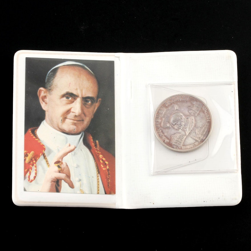 1975 Vatican City Pope Paul VI Silver Medal