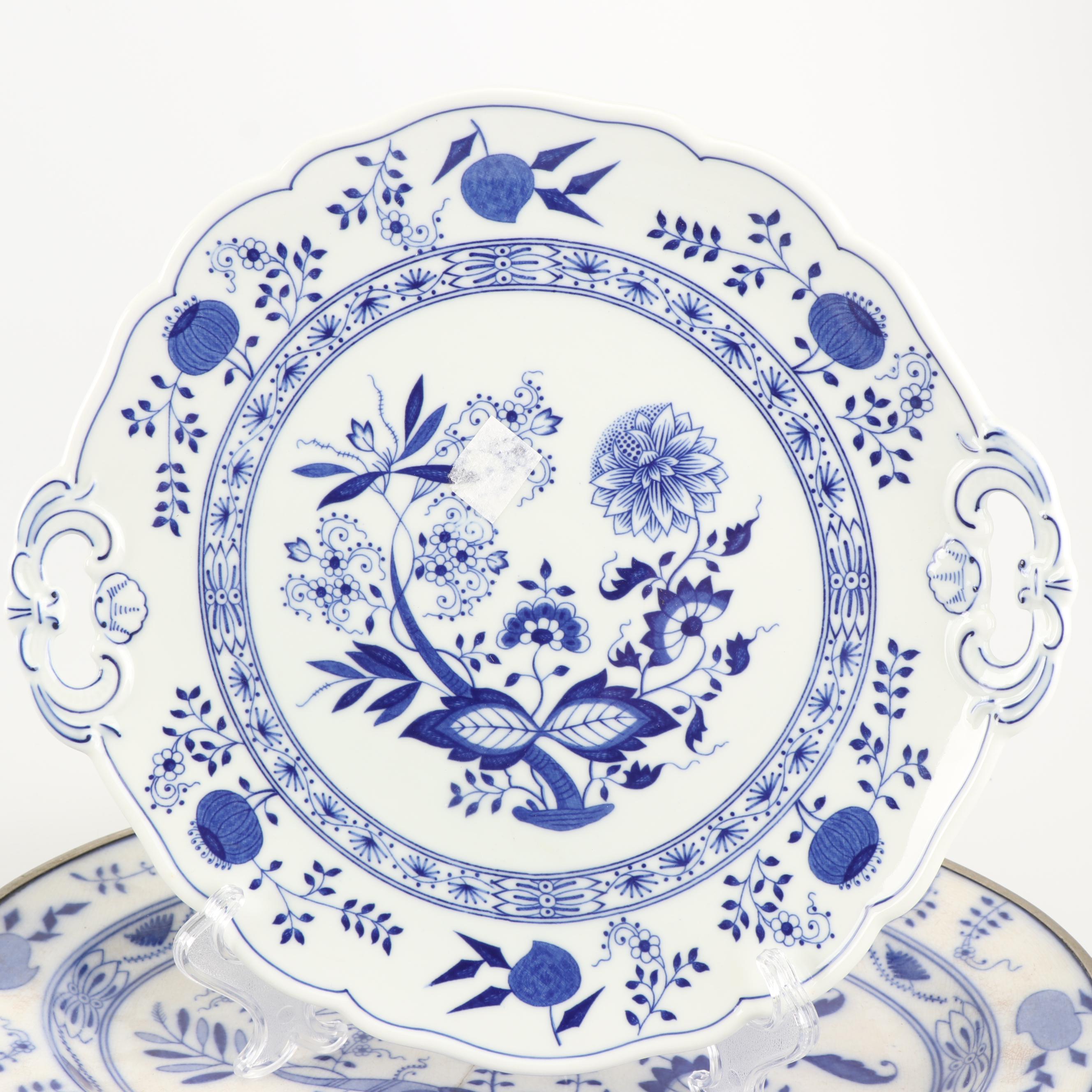 Meissen and Ernst Teichert "Blue Onion" Porcelain Serveware