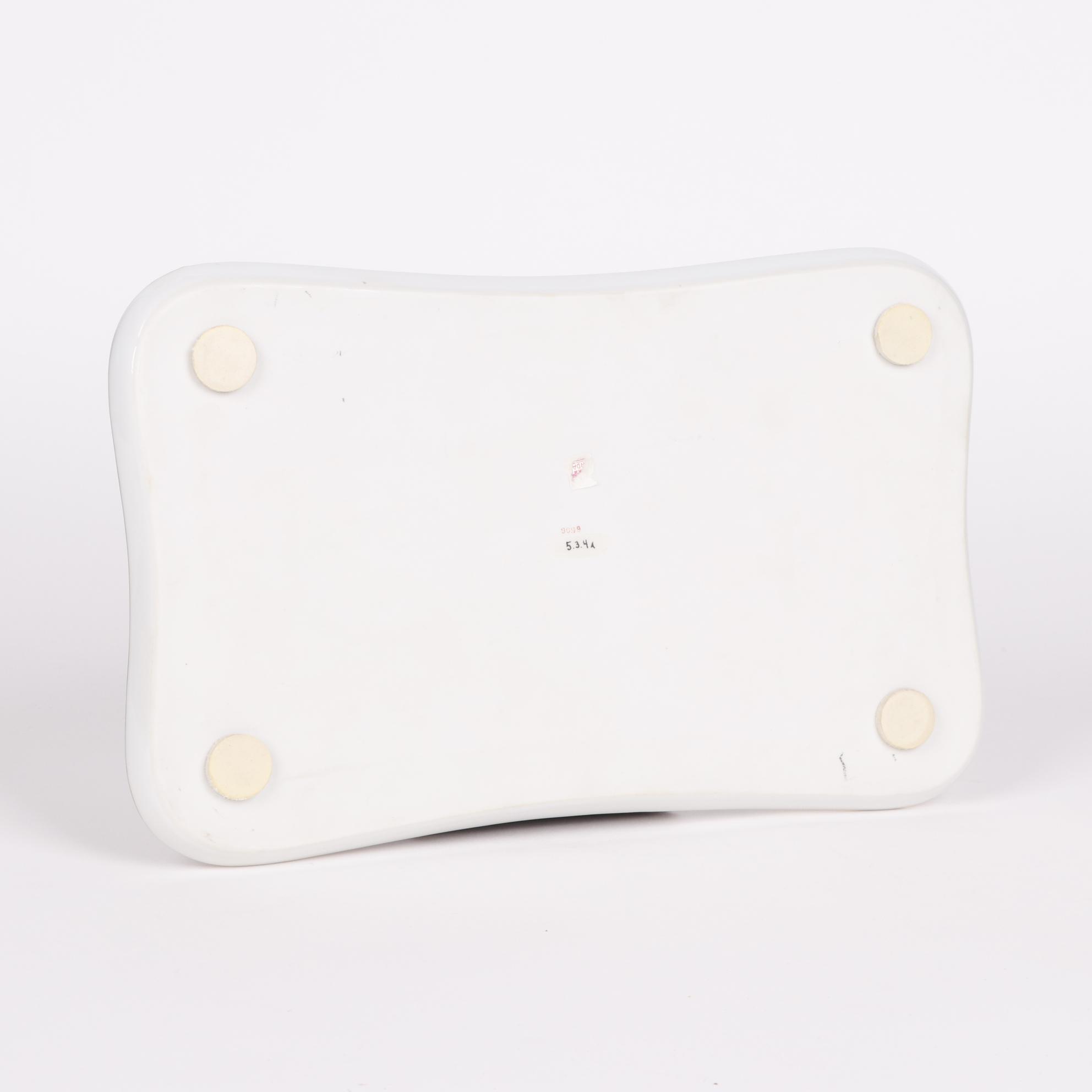 Lenwile-Ardalt Greek Key Patterned Porcelain Vanity Tray Set