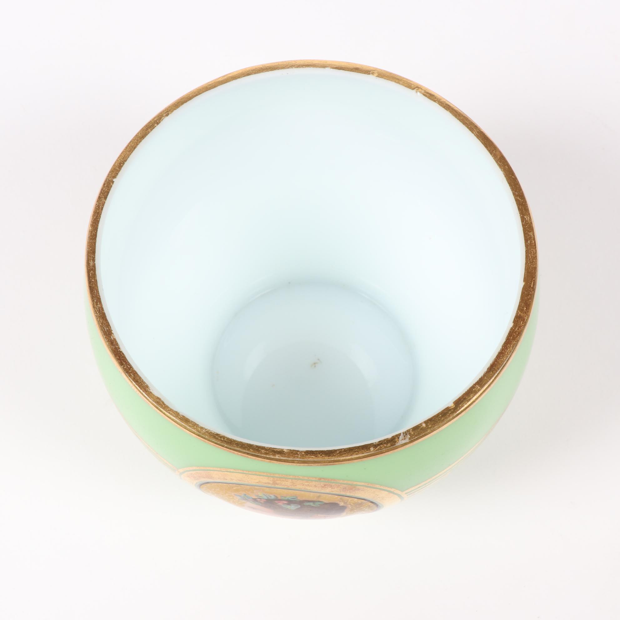 Assembled Glass and Porcelain Vanity Set With T&V Limoges Tray