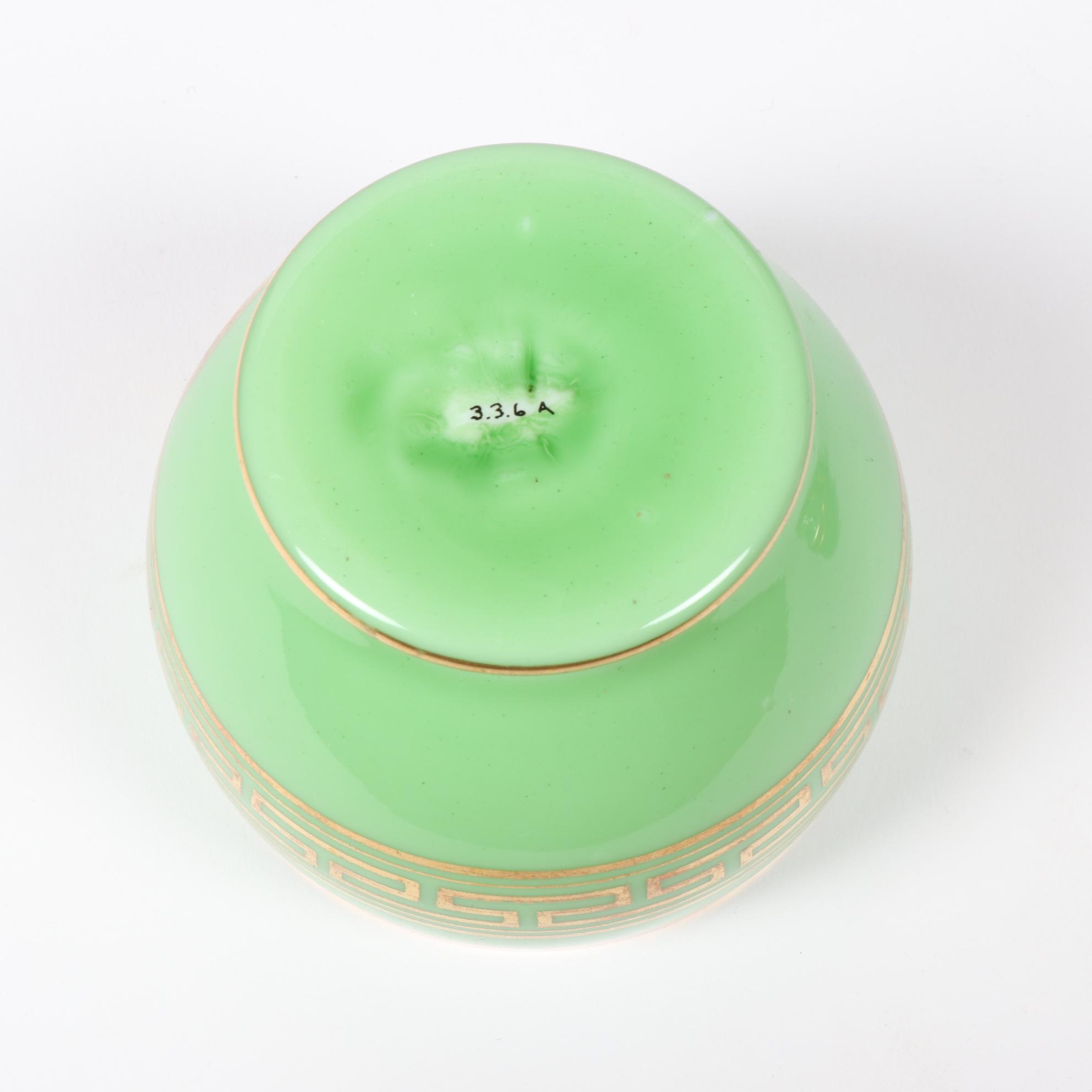 Assembled Glass and Porcelain Vanity Set With T&V Limoges Tray