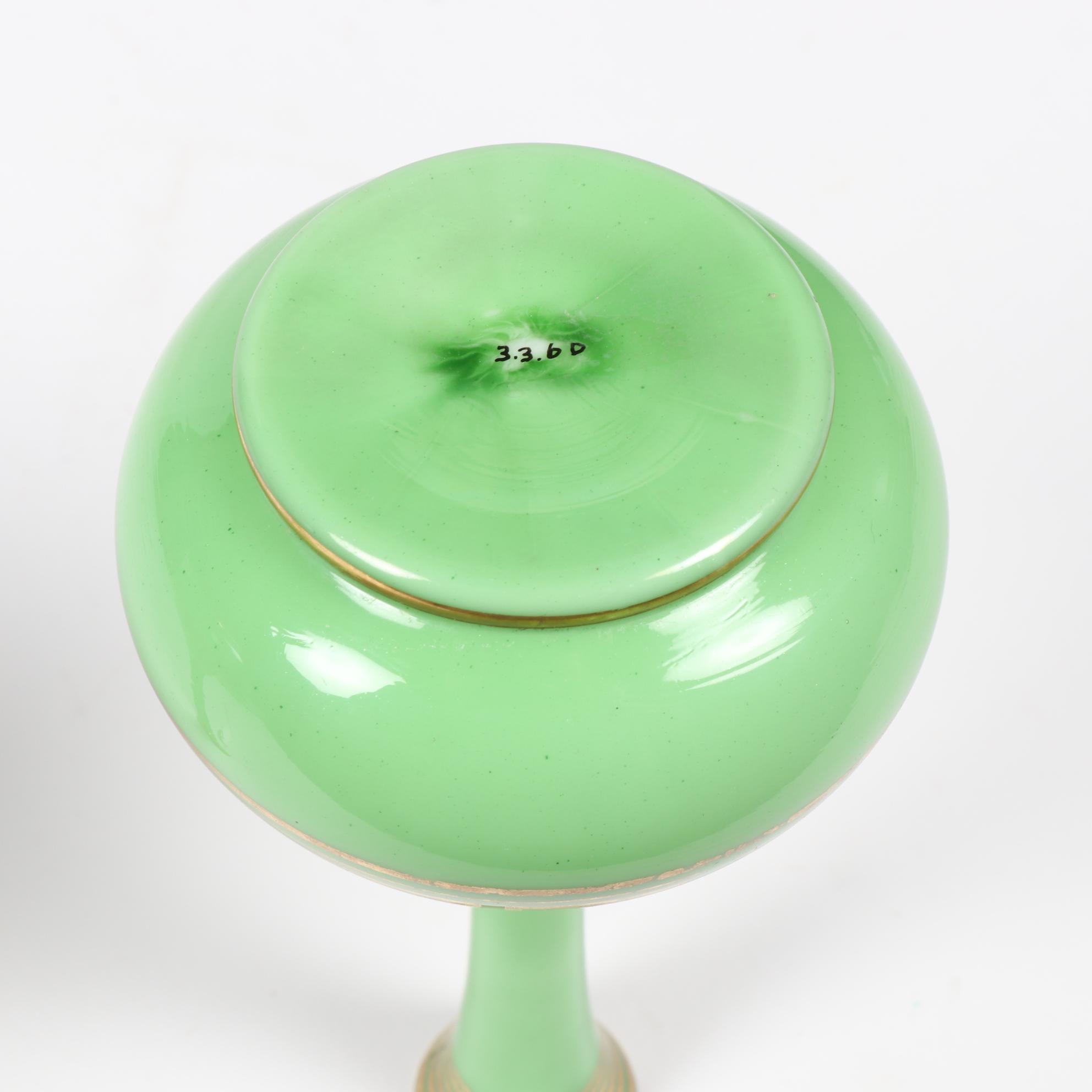 Assembled Glass and Porcelain Vanity Set With T&V Limoges Tray