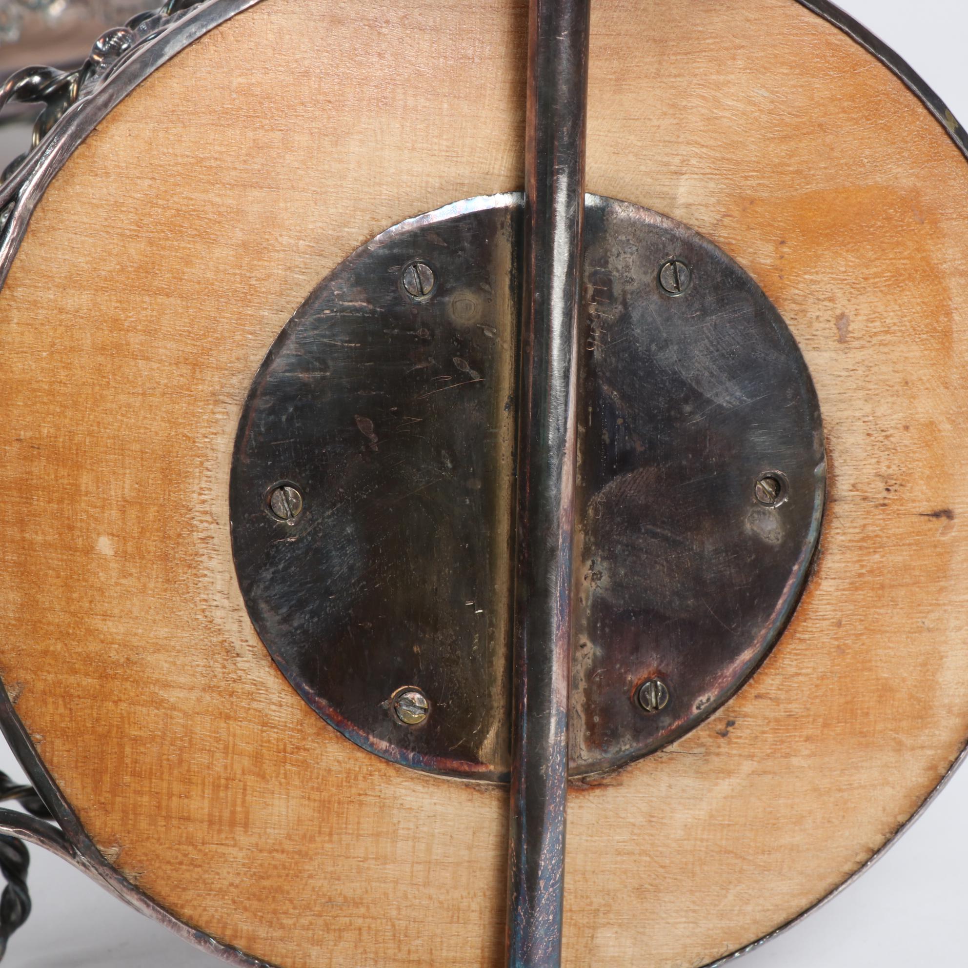 Silver Plate Double Bottle Coaster Trolleys, Early 20th Century
