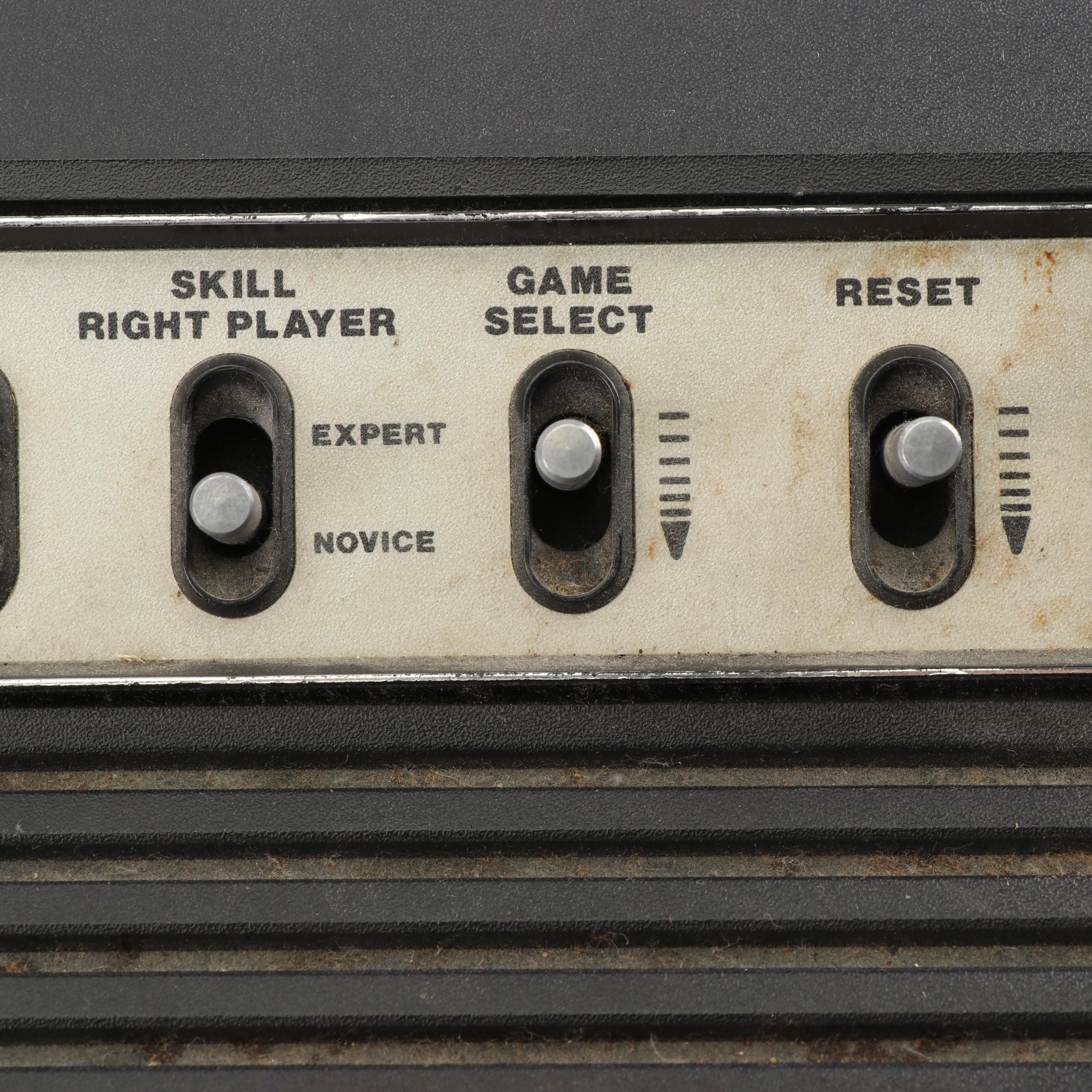 Sears Tele-Games Video Arcade and Atari 600XL with Games and Controllers